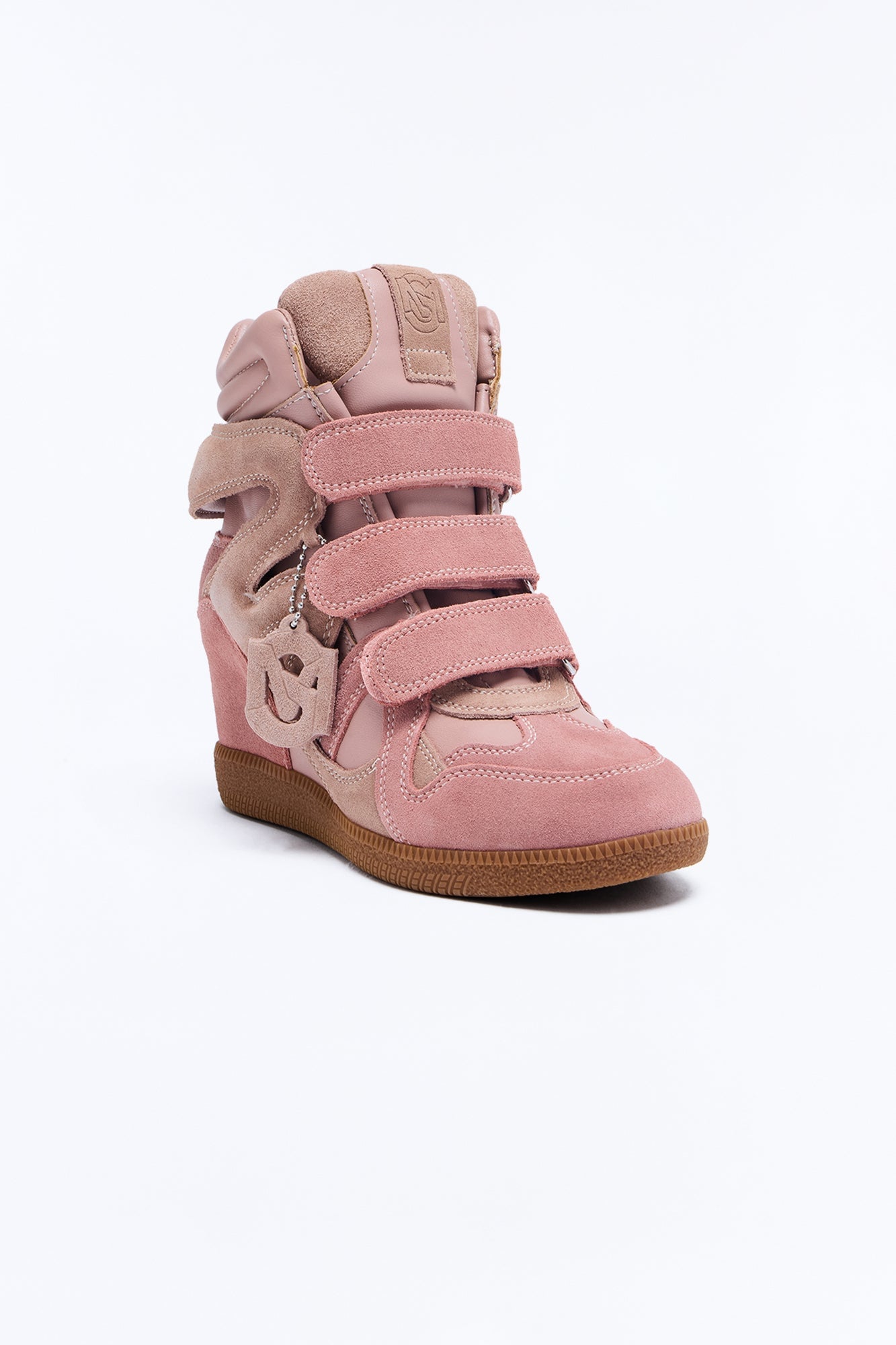 Steve Madden Mavis Suede Wedge Sneakers - Pink image 4