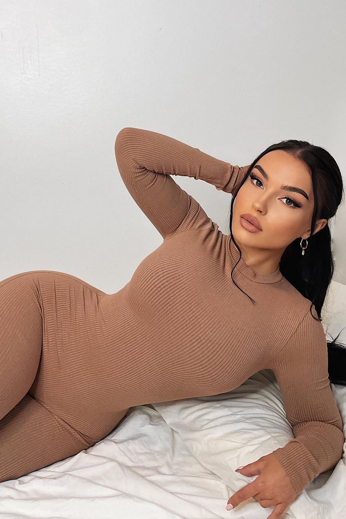 Maribel Snatched Jumpsuit - Nude image 5