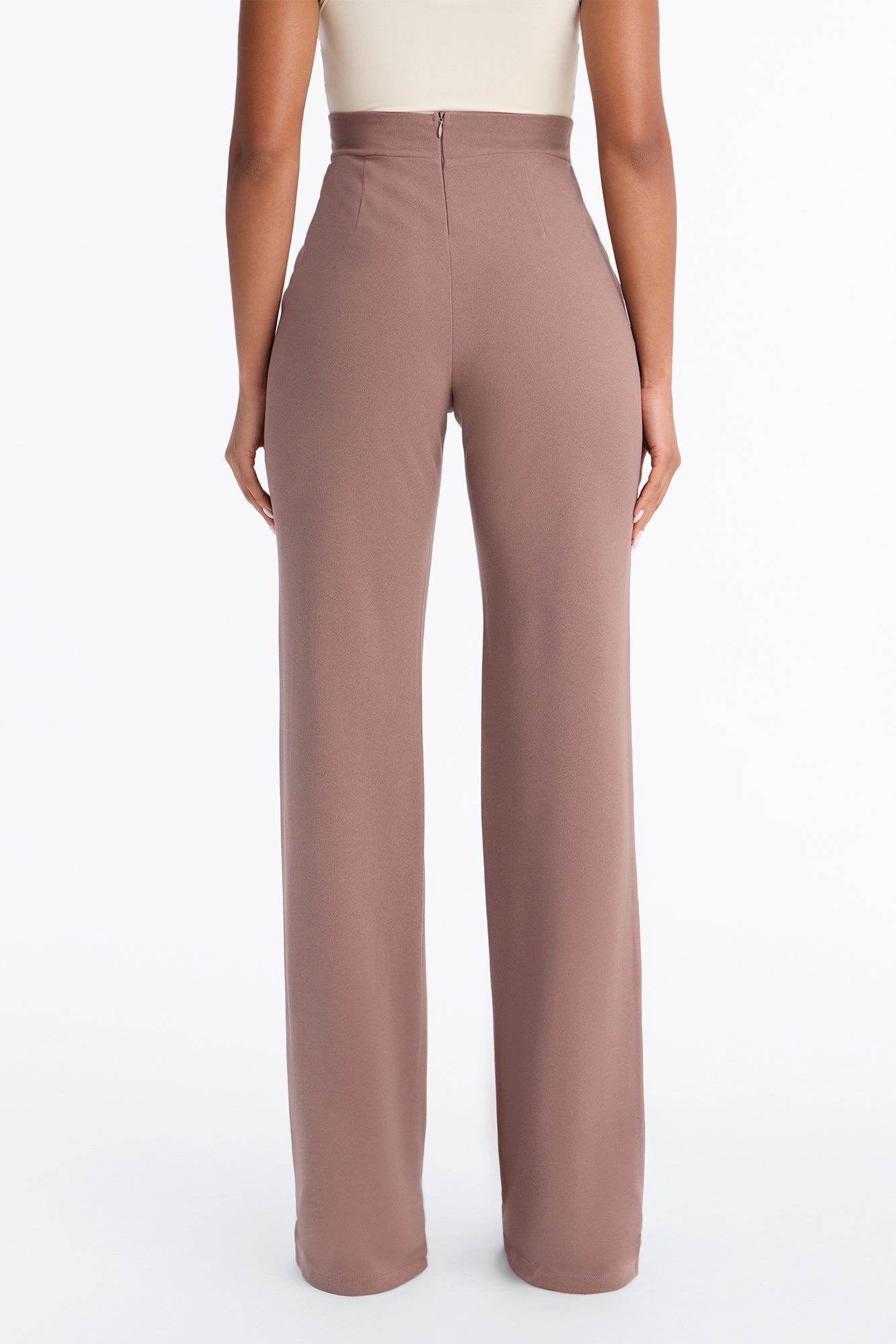 Tall Victoria High Waisted Dress Pants - Caffe image 8