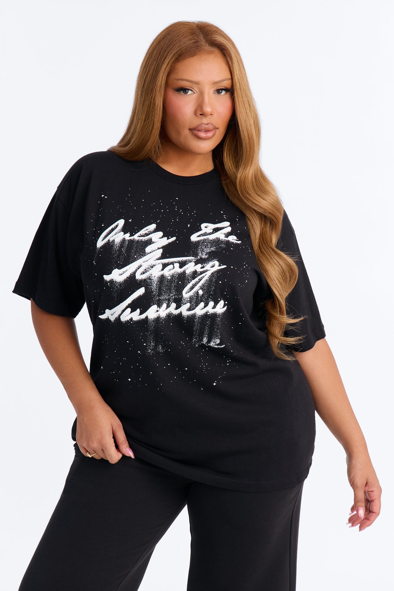 Strongest Survivor Oversized Tee - Black image 1