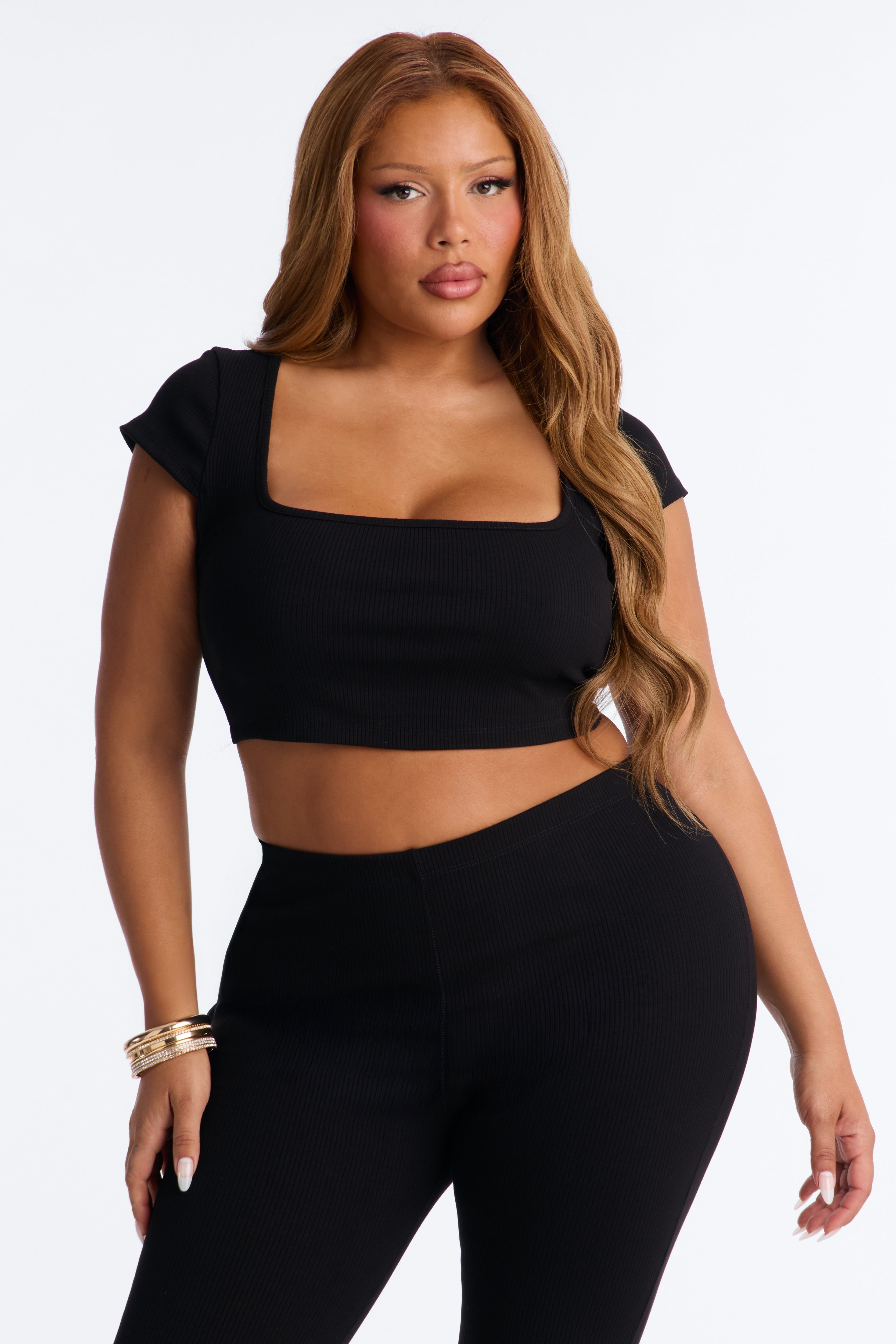 Remy Snatched Capri Pant Set - Black image 2
