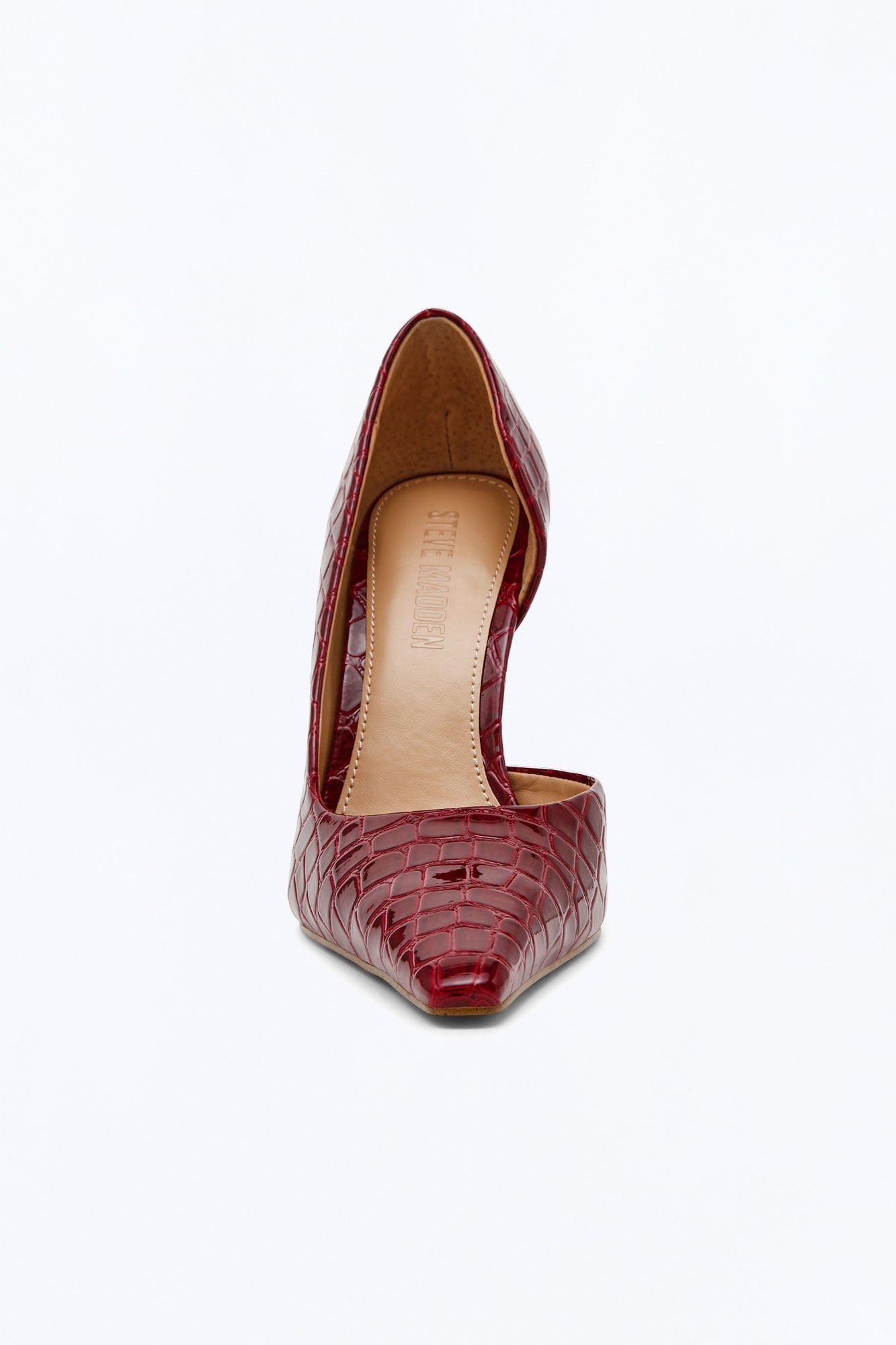 Steve Madden Elegant Crocodile Stiletto Pumps - Red image 5