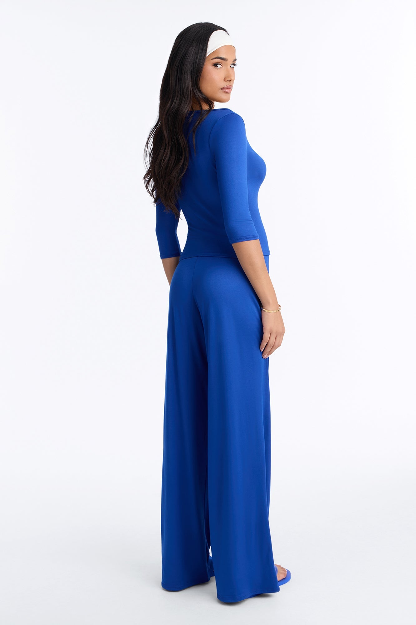 Leanne 3/4 Sleeve Pant Set - Royal image 8