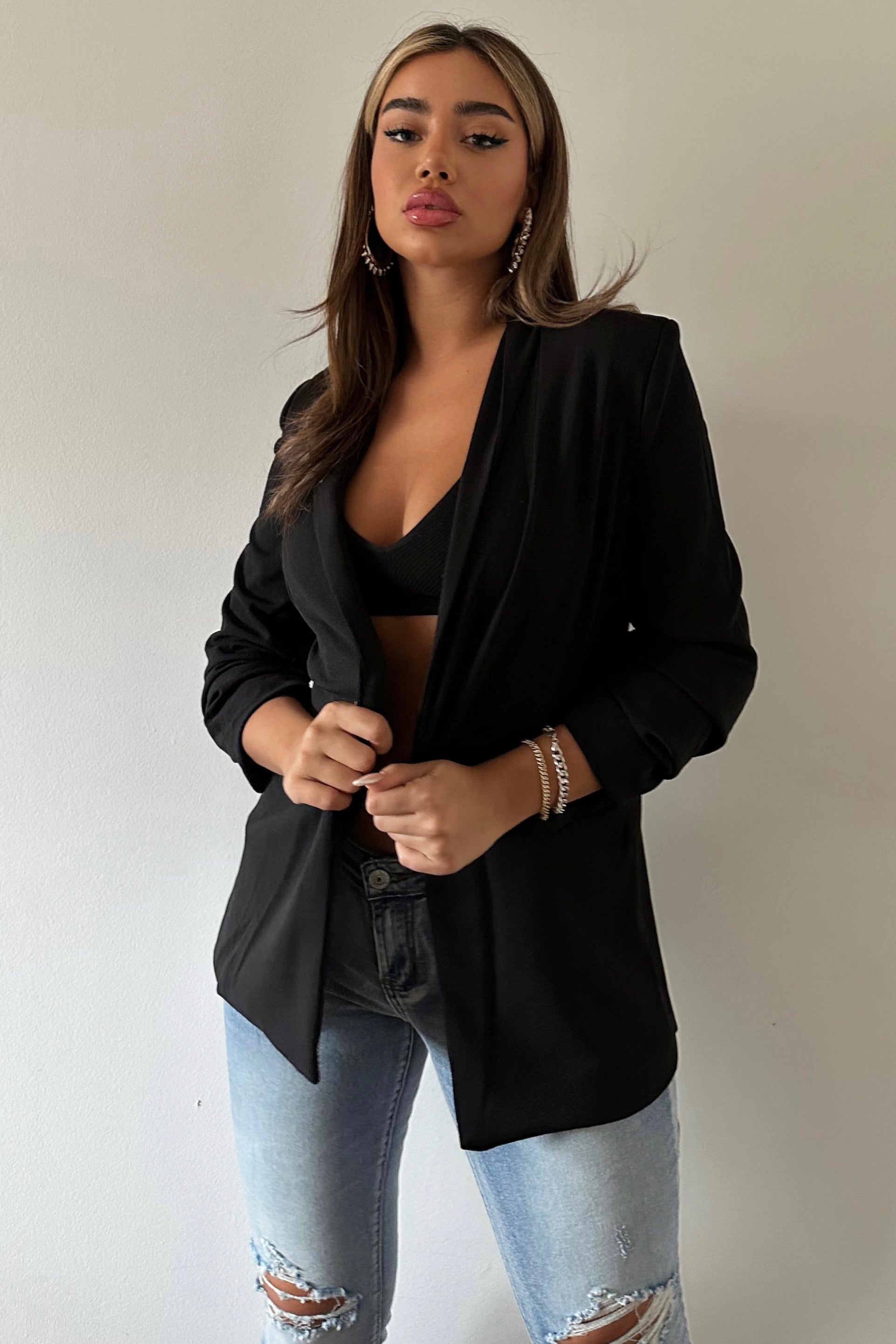 The Celine Blazer - Black image 8