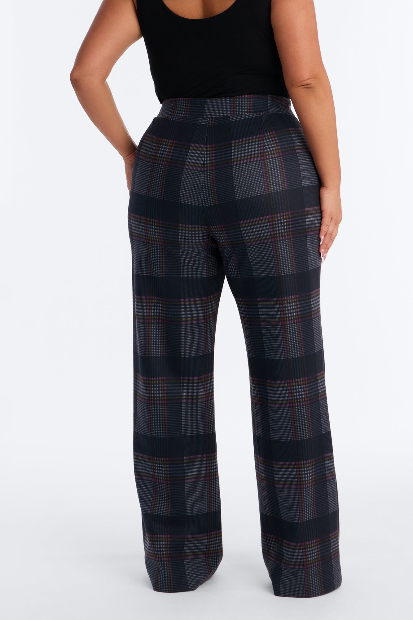Tall Feeling Preppy Wide Leg Pant - Navy/combo image 4