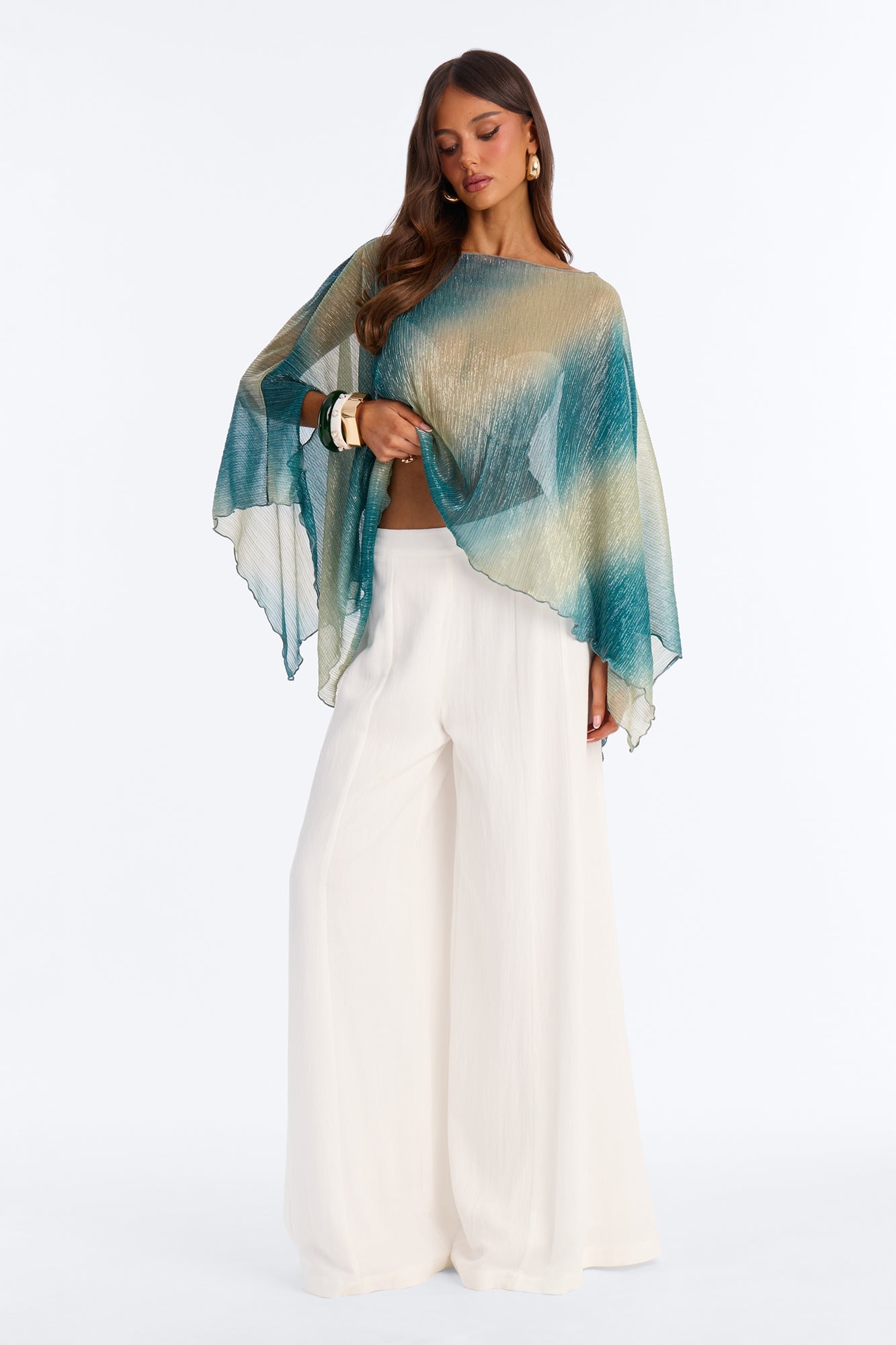 Taylor Ombre Metallic Knit Top - Blue/combo image 6