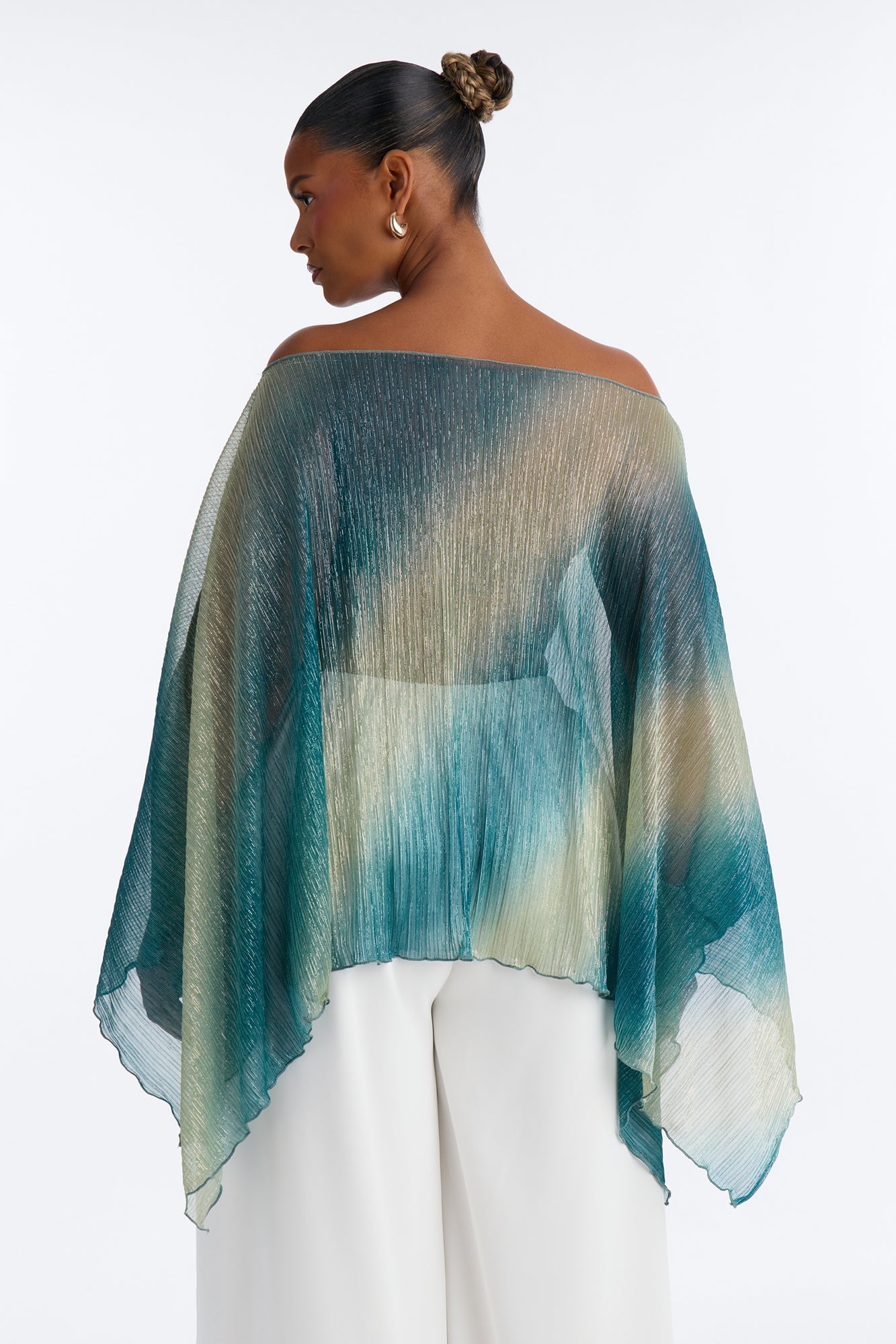 Taylor Ombre Metallic Knit Top - Blue/combo image 3