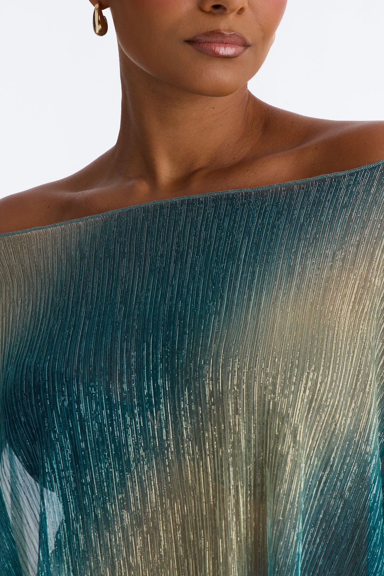 Taylor Ombre Metallic Knit Top - Blue/combo image 4