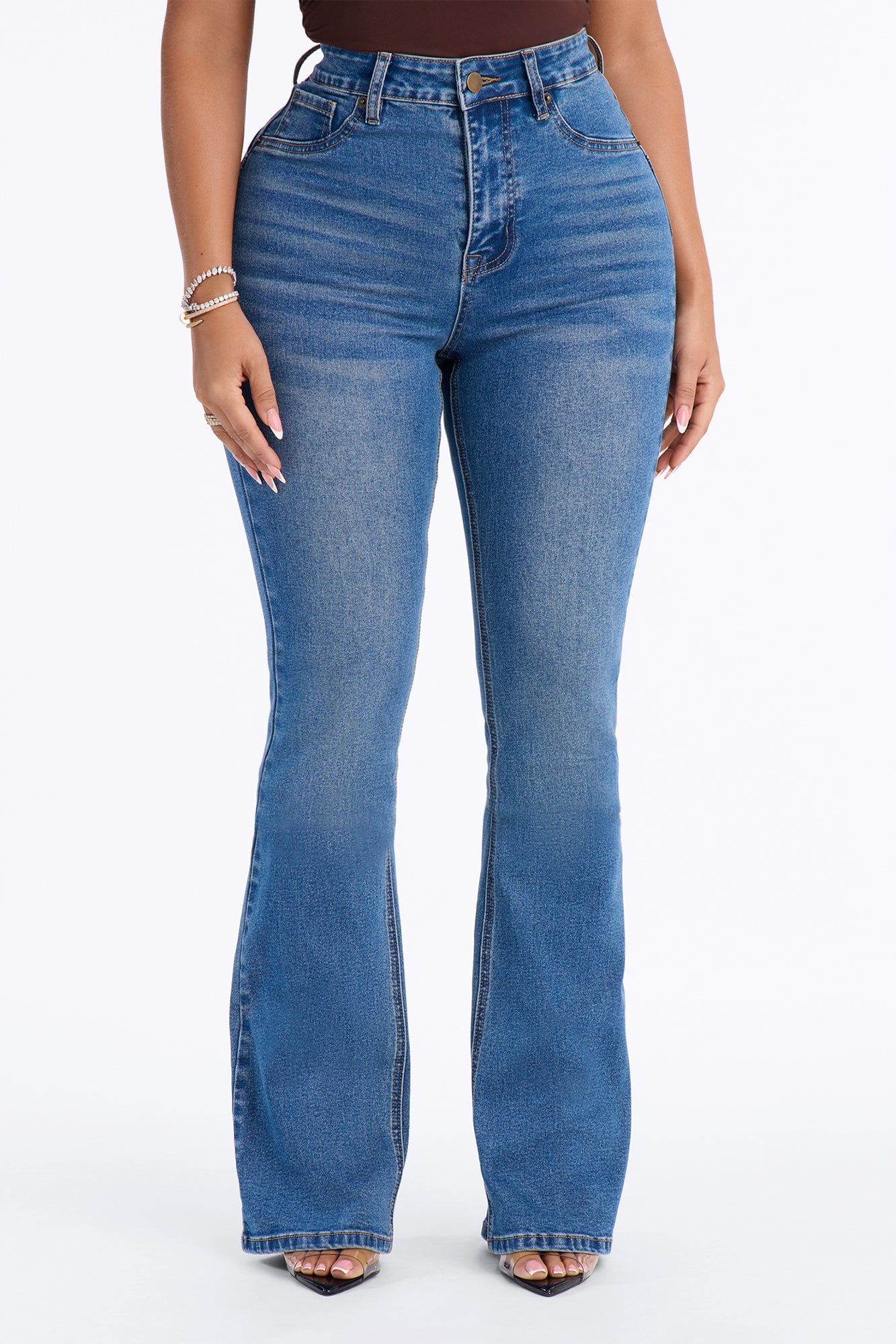 Tall Tucson Booty Lifting Stretch Bootcut Jeans - Medium Wash image 9