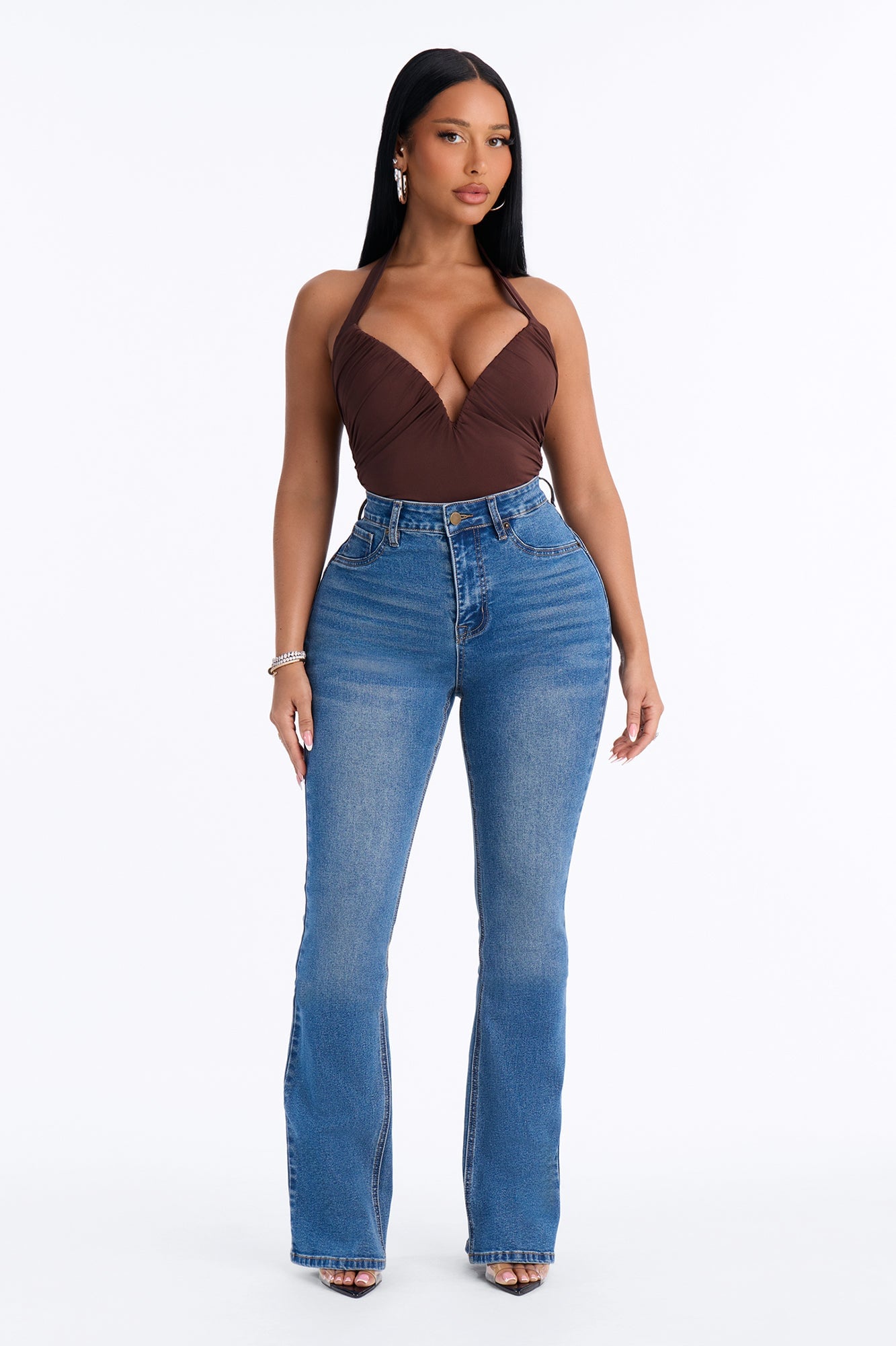Tall Tucson Booty Lifting Stretch Bootcut Jeans - Medium Wash image 10