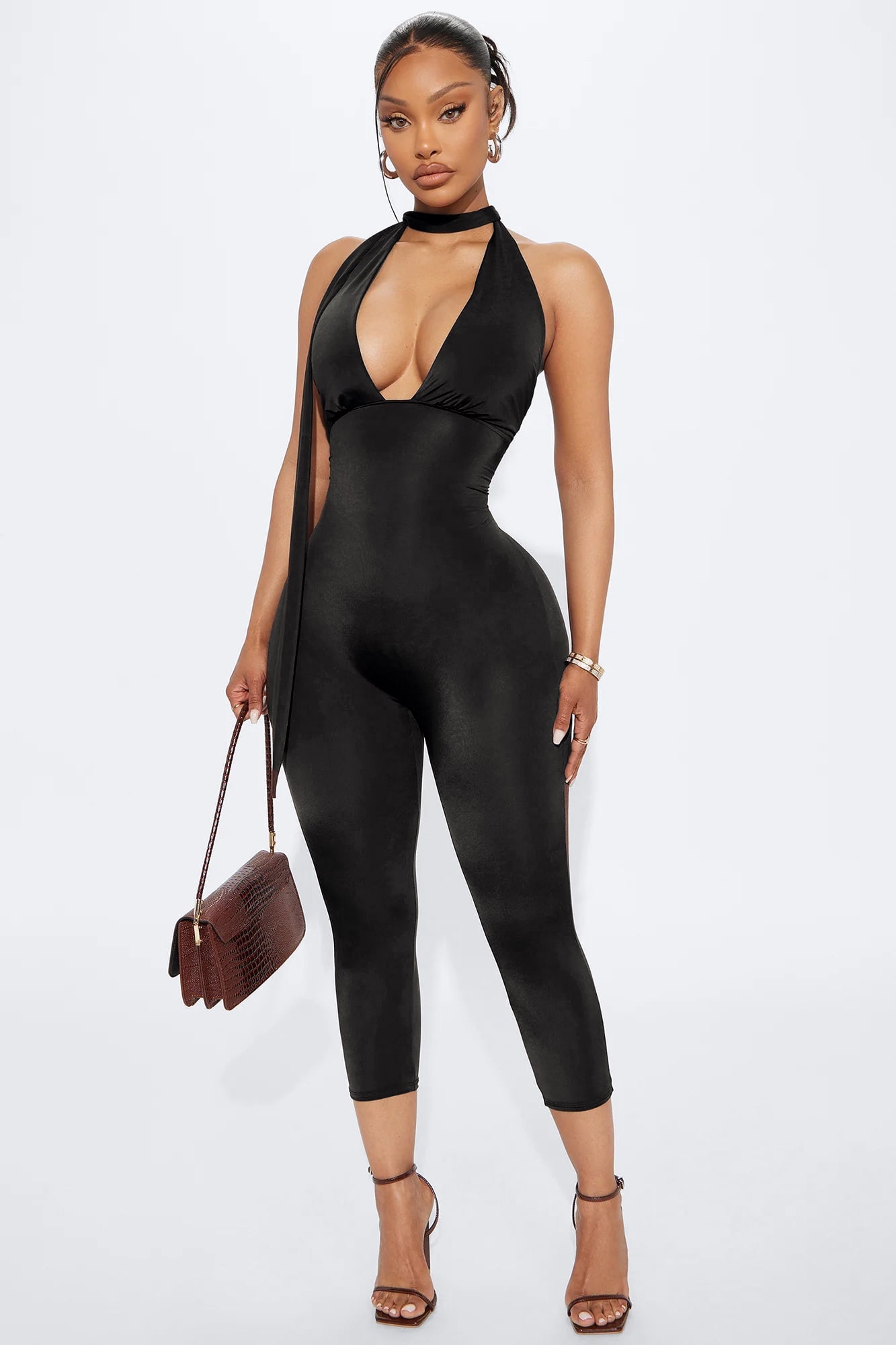 Arlene Capri Jumpsuit - Black image 5