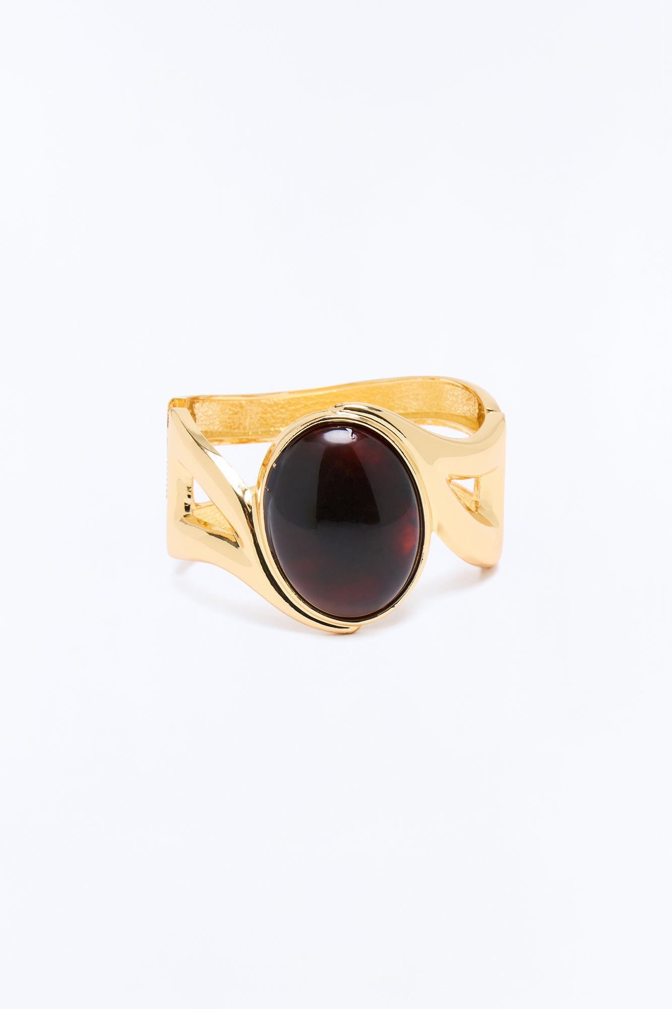 Rock It Jeweled Cuff Bracelet - Gold image 3