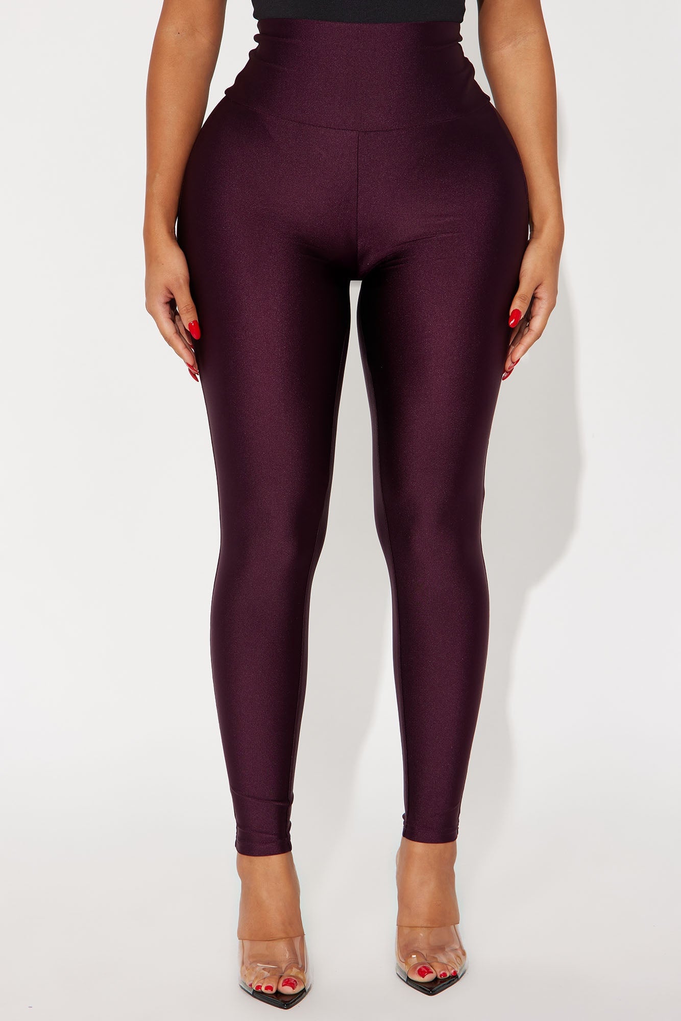 Brianne High Rise Leggings - Eggplant image 5