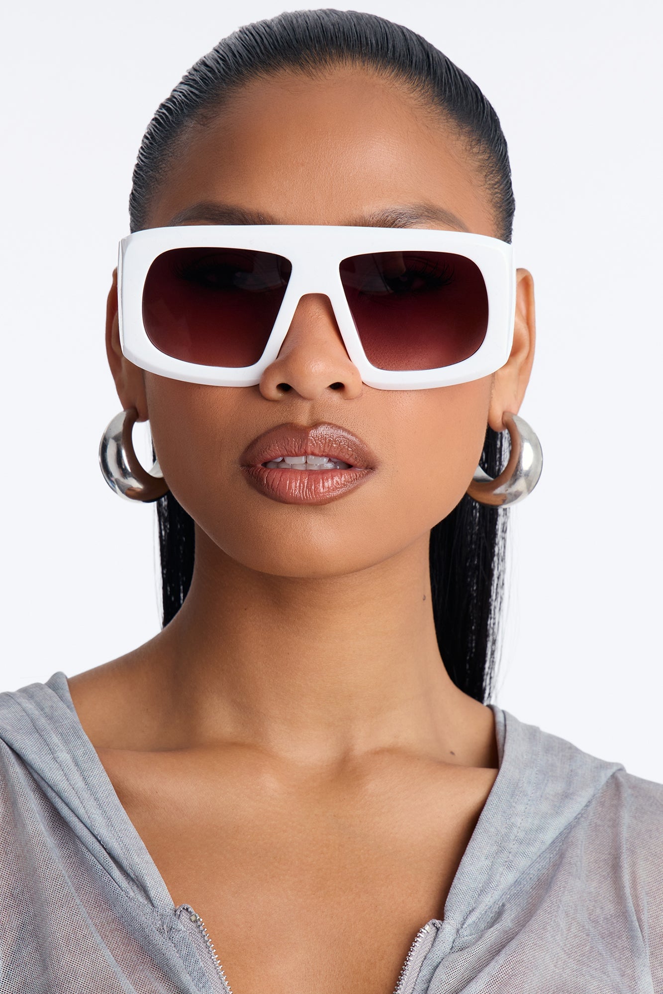 Midnight Glare Sunglasses - White image 3