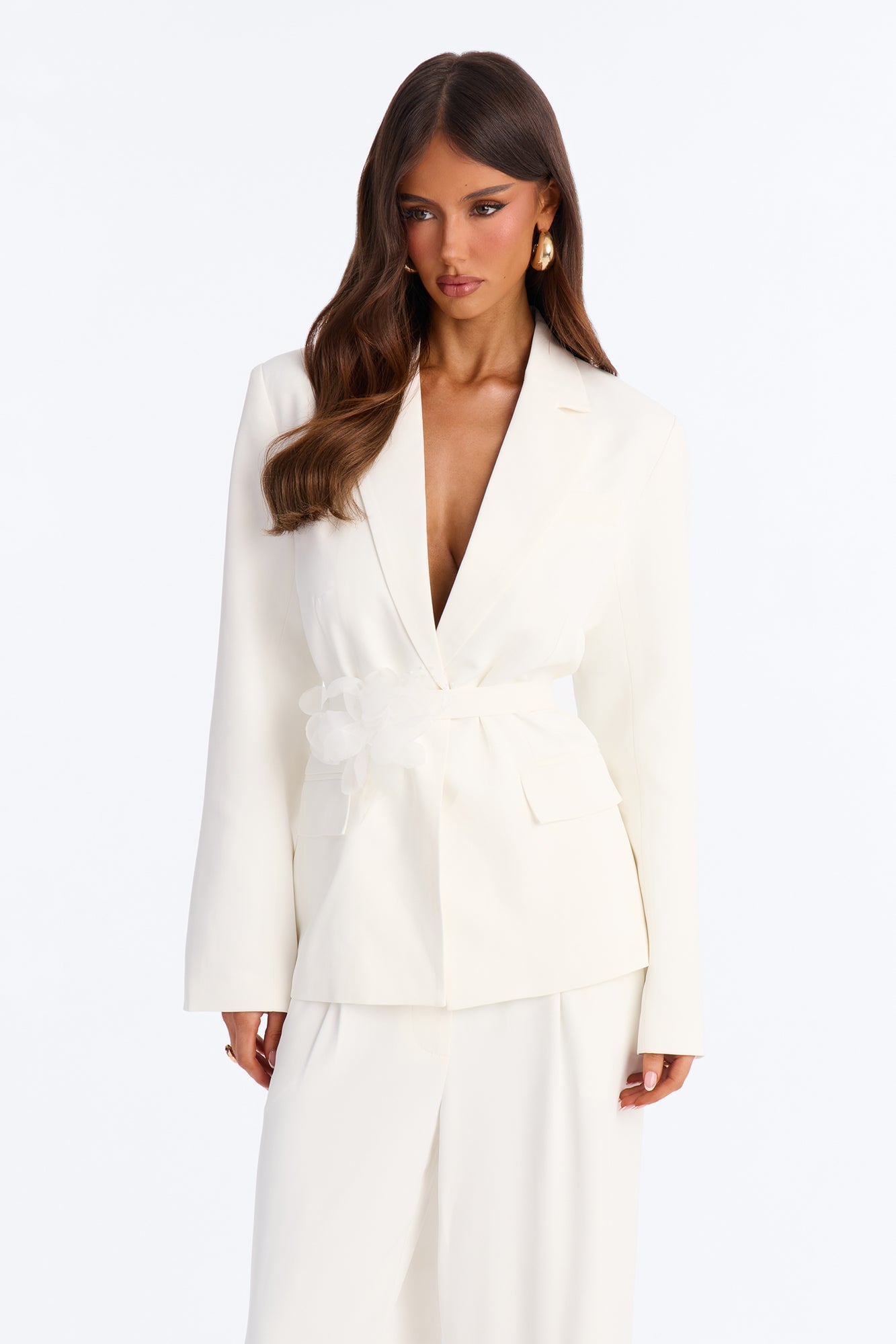 Petal To The Metal 3 Piece Pant Set - Off White image 2