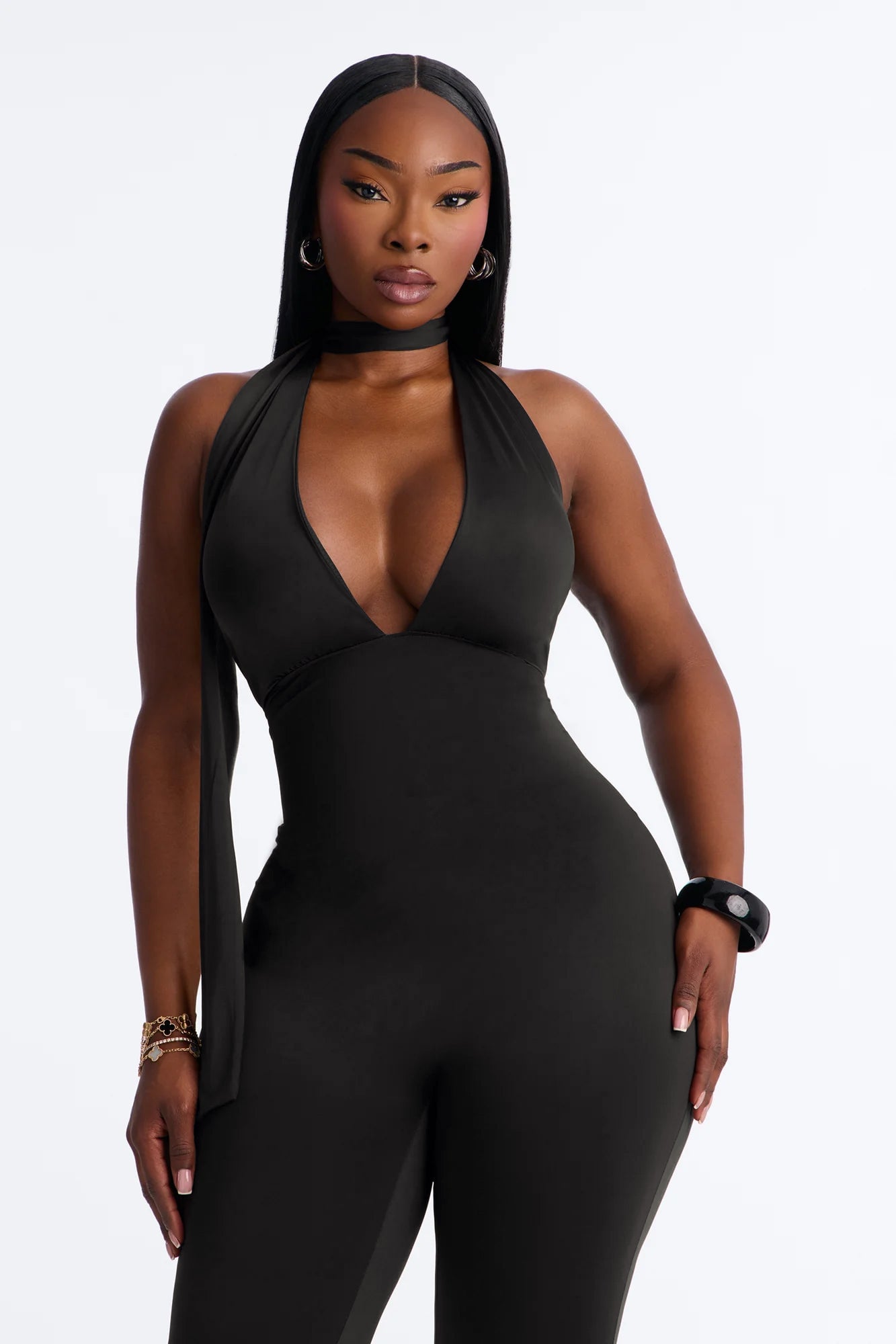 Arlene Capri Jumpsuit - Black image 2