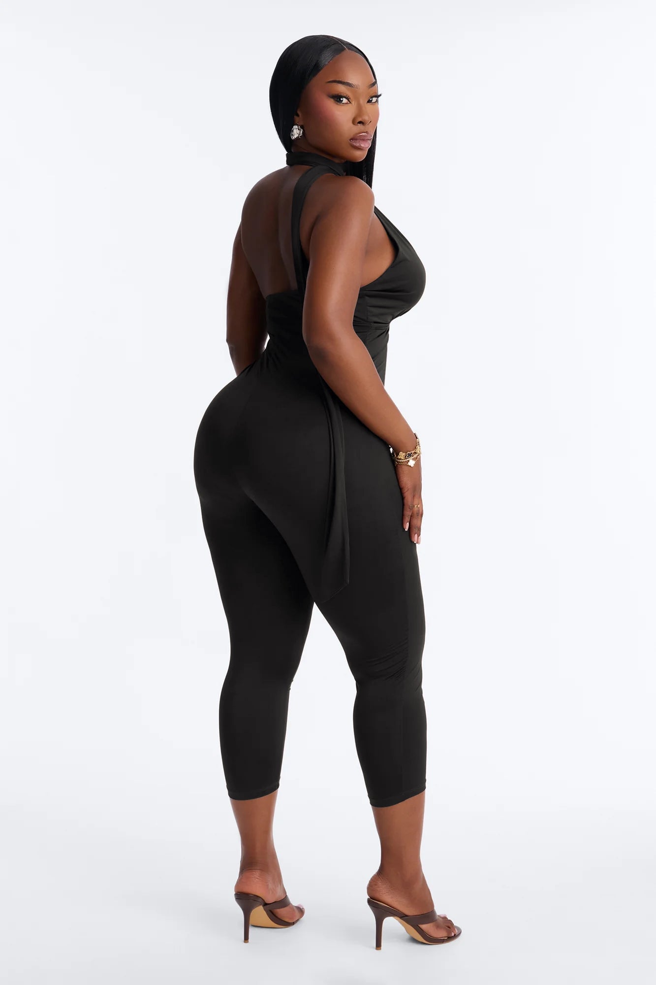 Arlene Capri Jumpsuit - Black image 4
