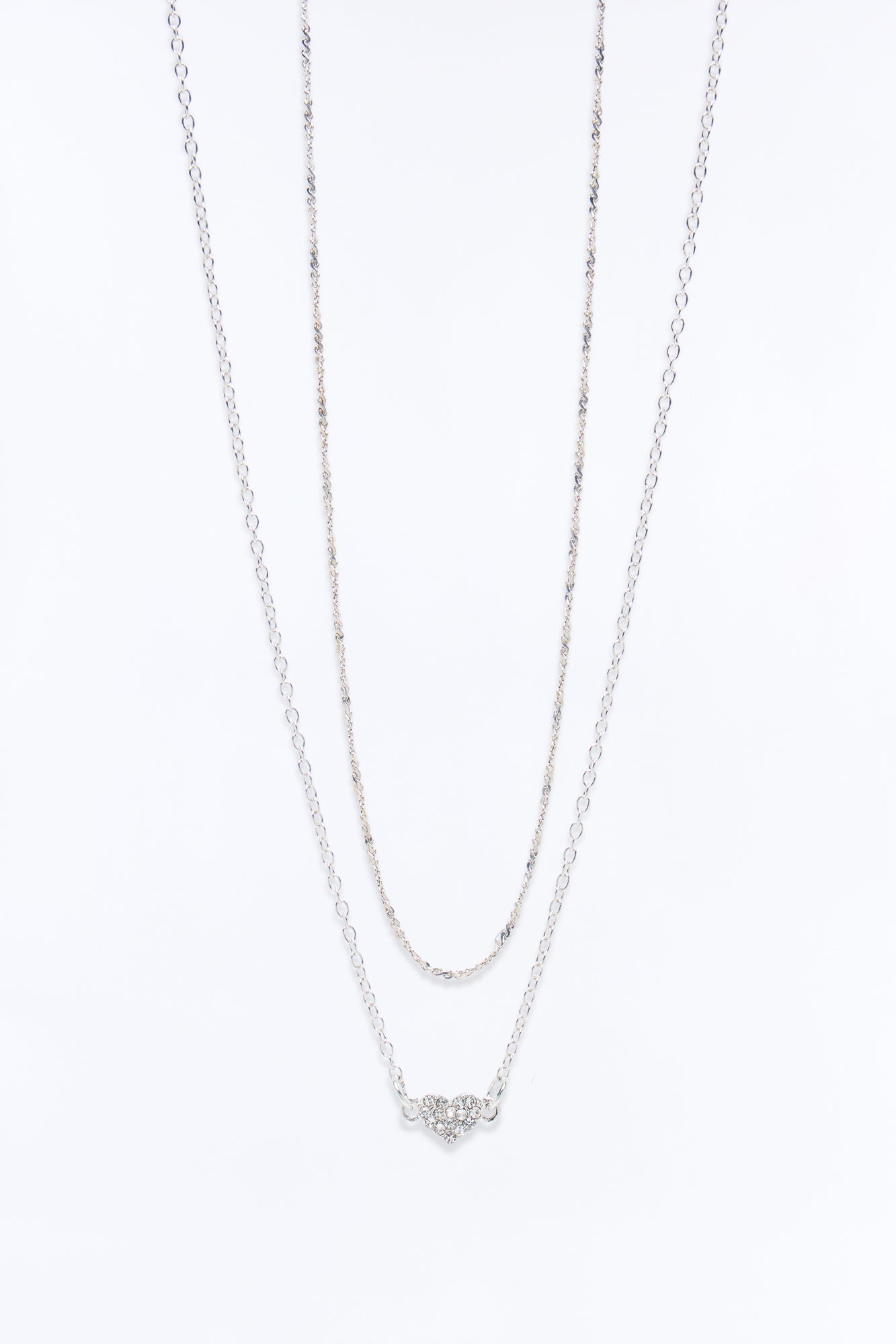 Ella Emerald Necklace - Silver image 1