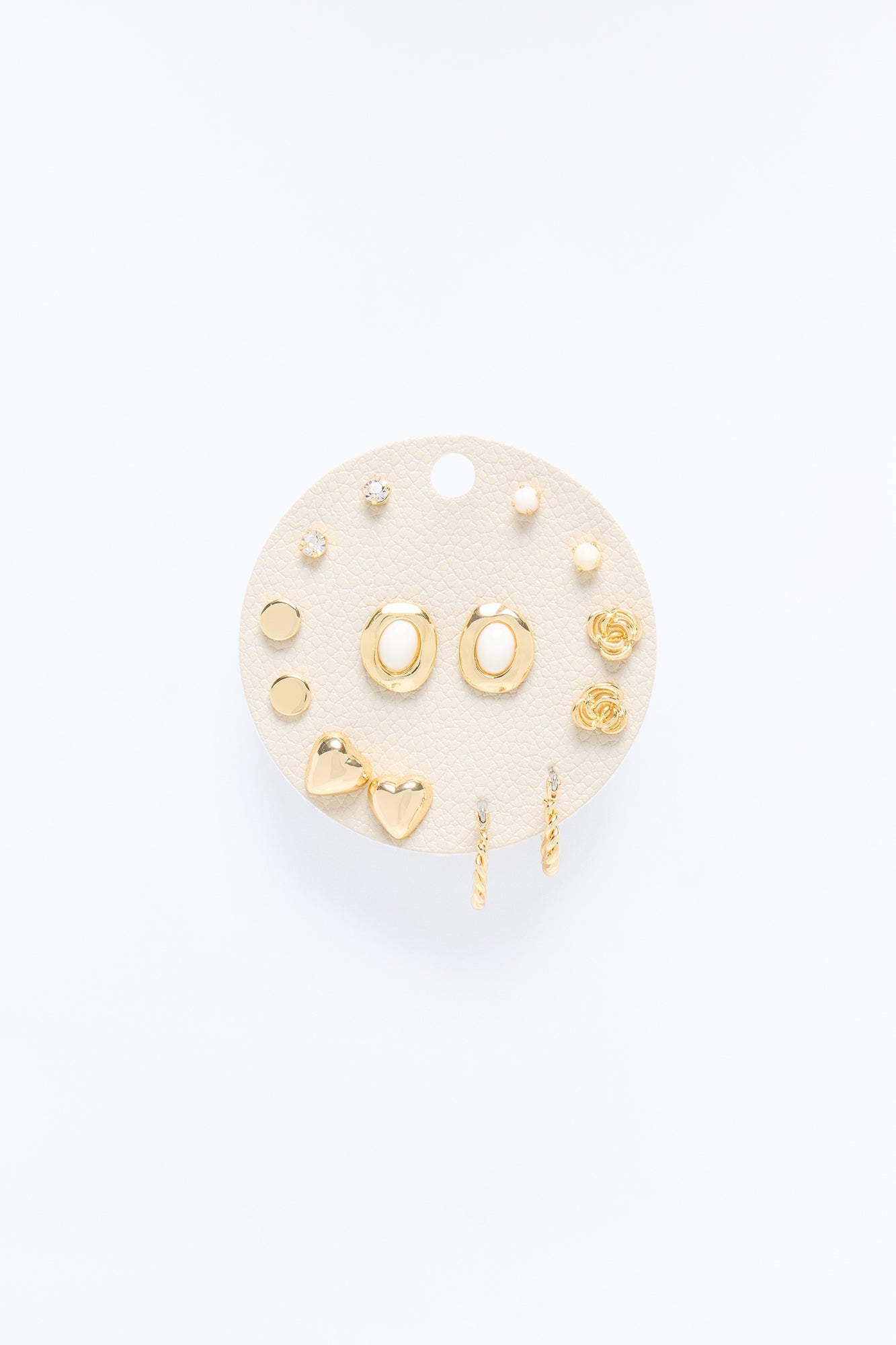 Kind Love 7 Pair Multi Earring Set - Gold image 1
