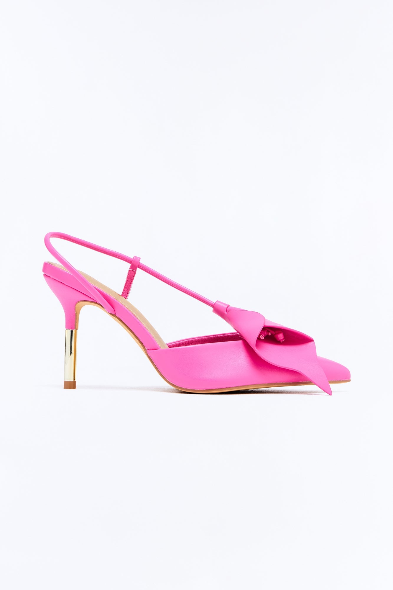 Femme Flora Slingback Pumps - HotPink image 3