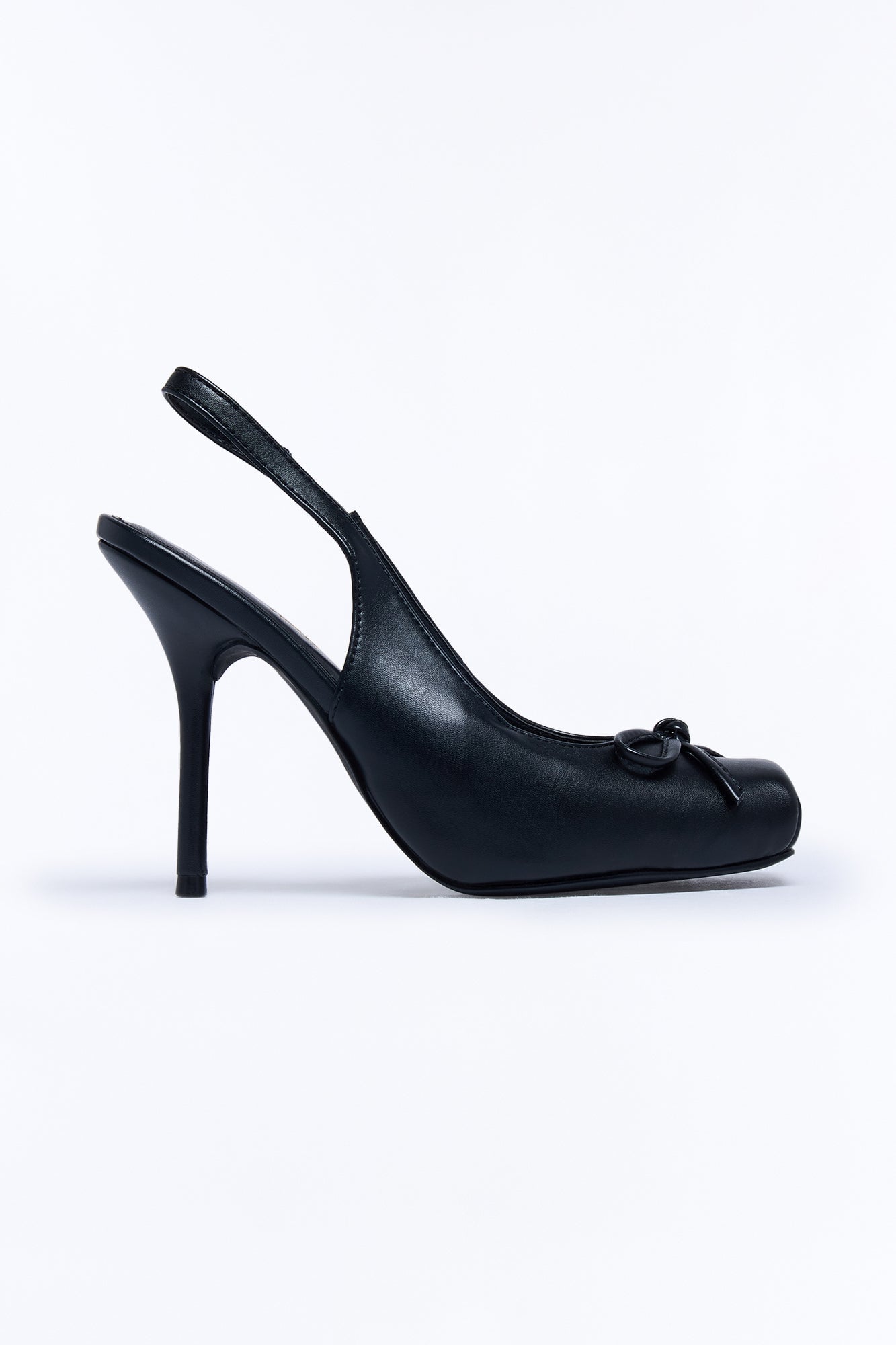 Elina Bow Slingback Ballet Pumps - Black image 3