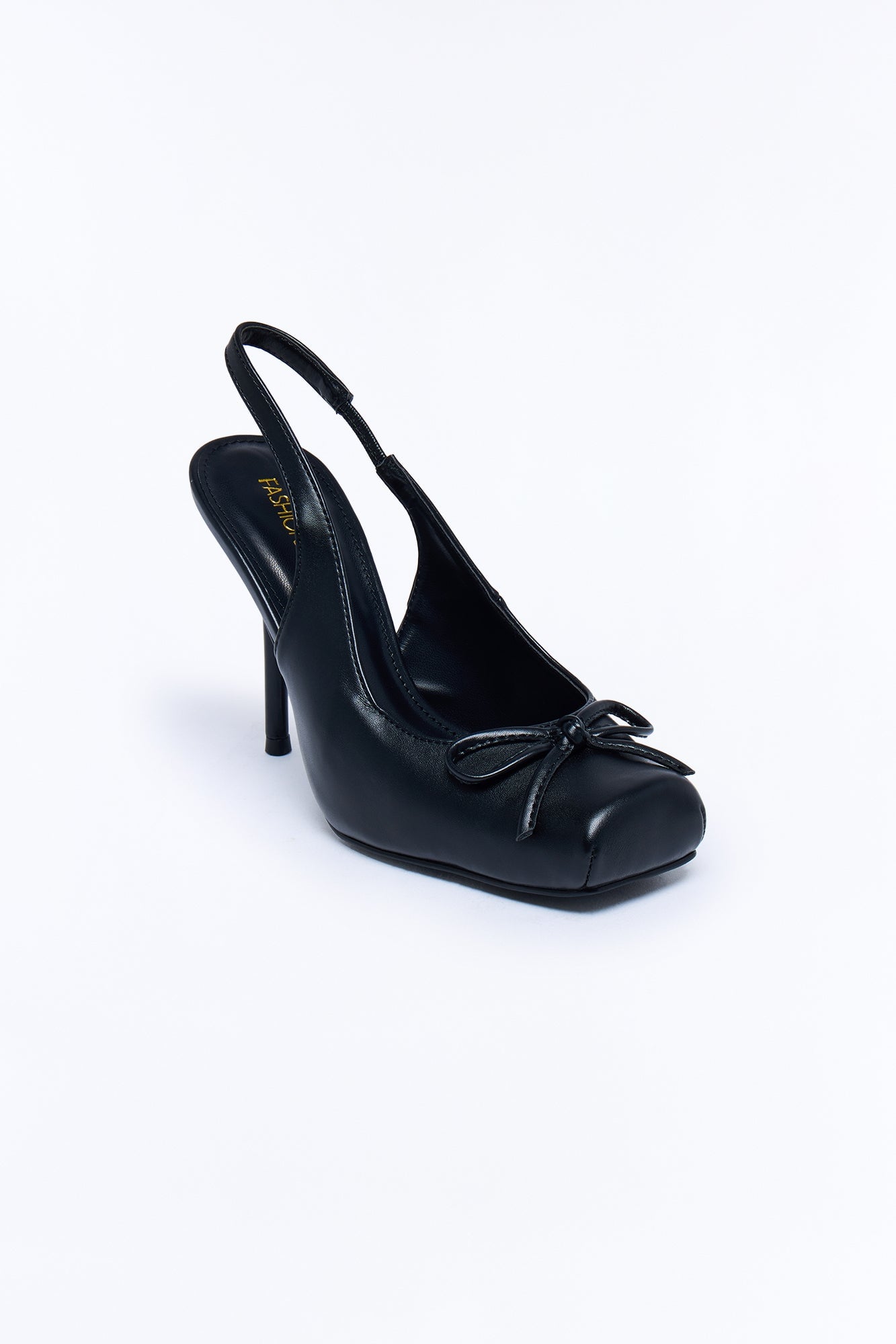Elina Bow Slingback Ballet Pumps - Black image 4