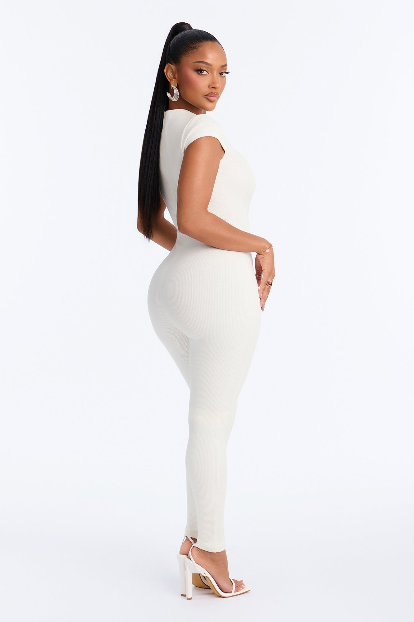 Gigi Snatched Jumpsuit - Ivory image 4