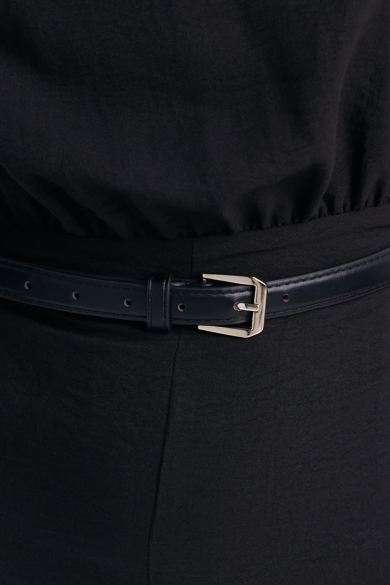 Amelia Belted Halter Jumpsuit - Black image 7