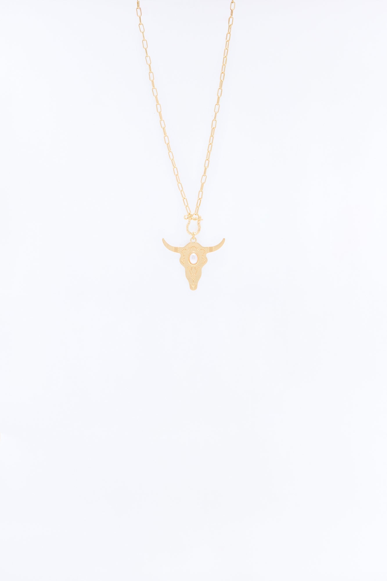 Power Bull Necklace - Gold image 3