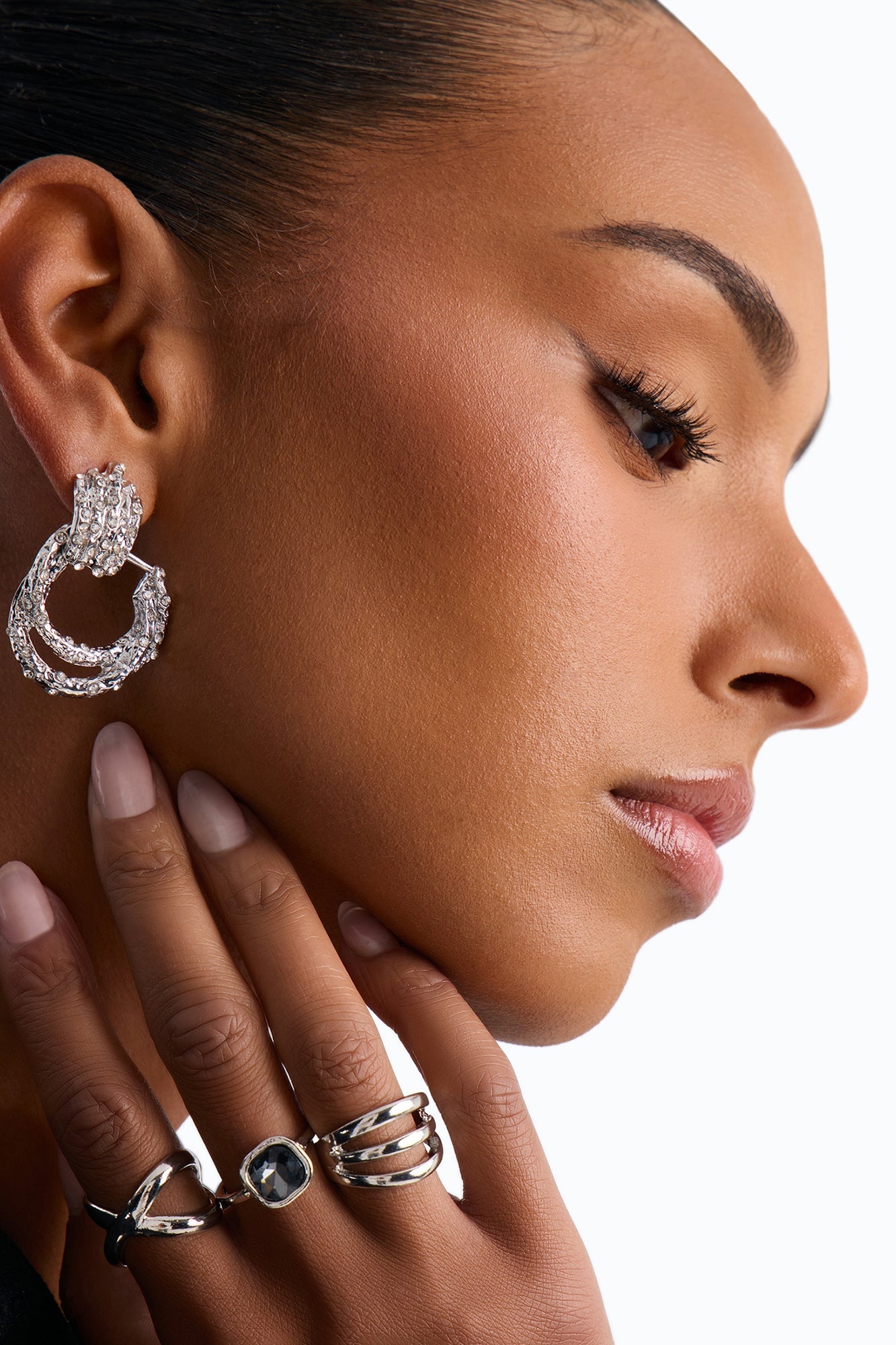 Live Your Best Life Earrings - Silver image 2