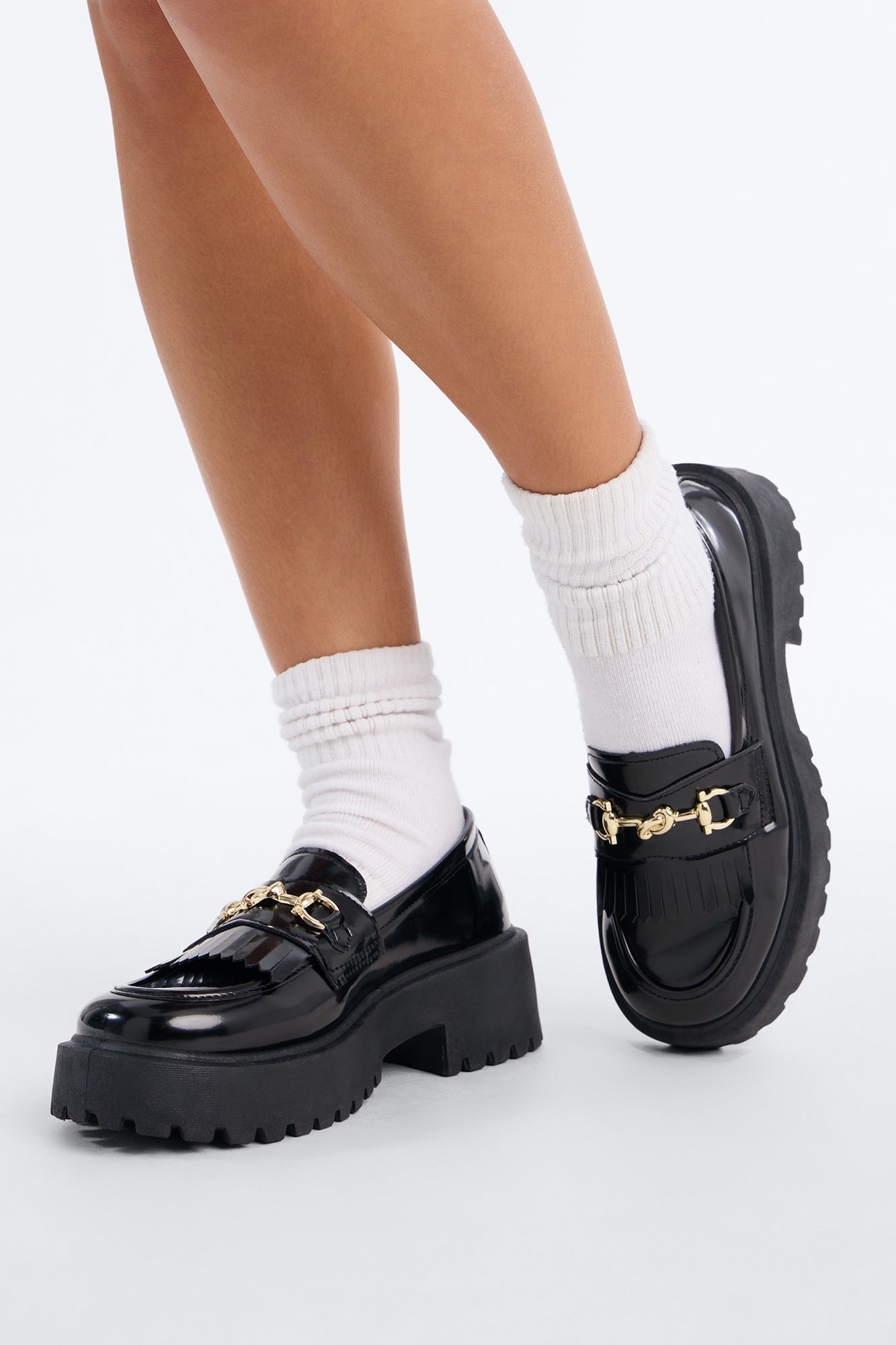 Hartford Hardware Platform Loafers - Black image 1