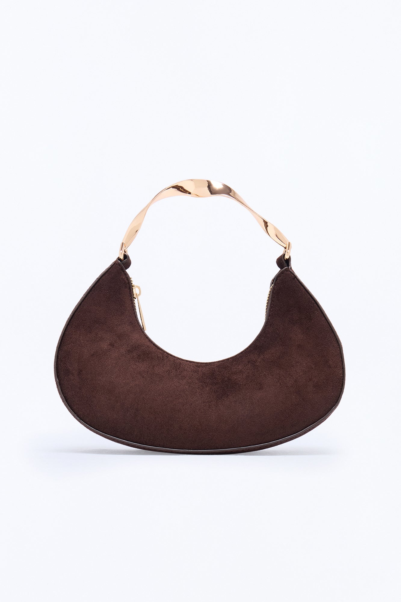 She's Twisted Faux Leather Satchel Handbag - Brown image 3