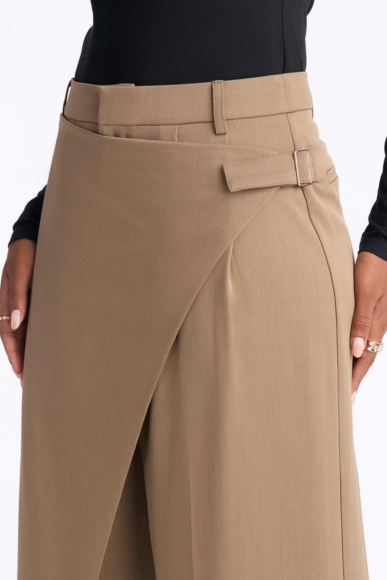 Tailored Touch Wrap Front Trouser 33″ - Camel image 7