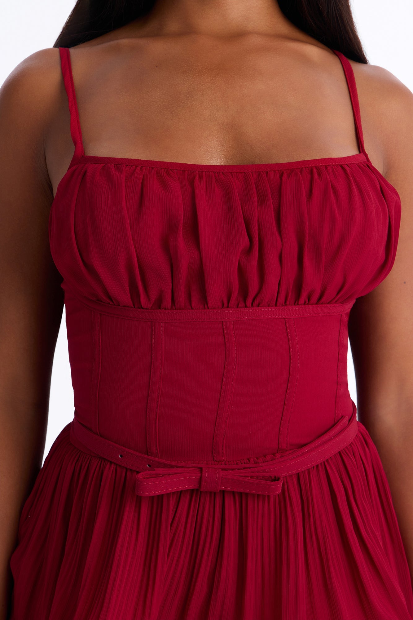 Lilia Tiered Midi Dress - Plum image 4