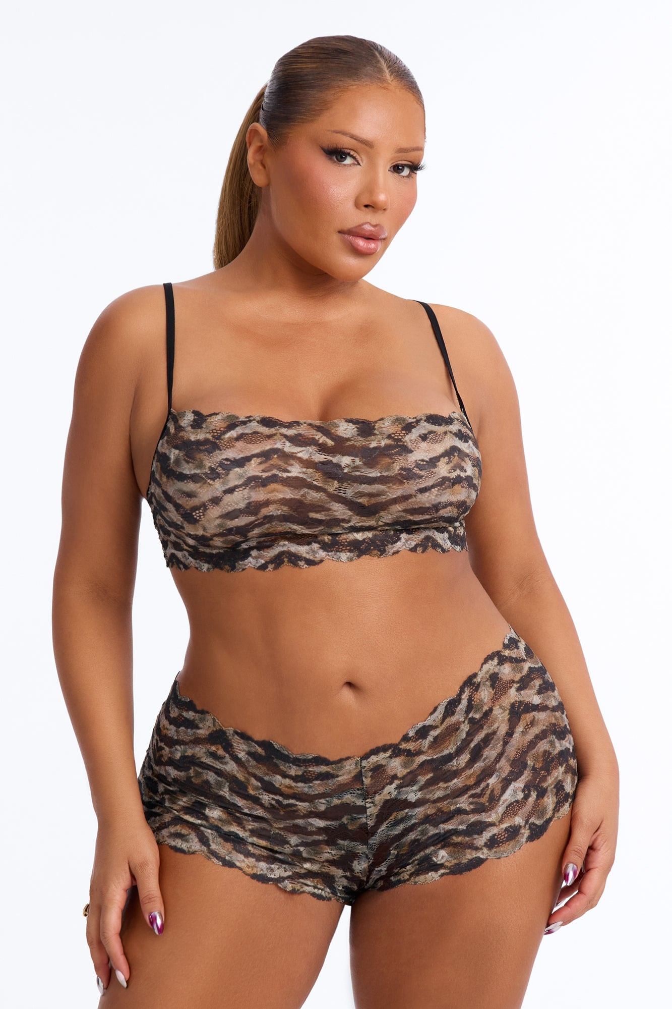 Sultry Moments Lace 2 Piece Set - Multi Color image 1