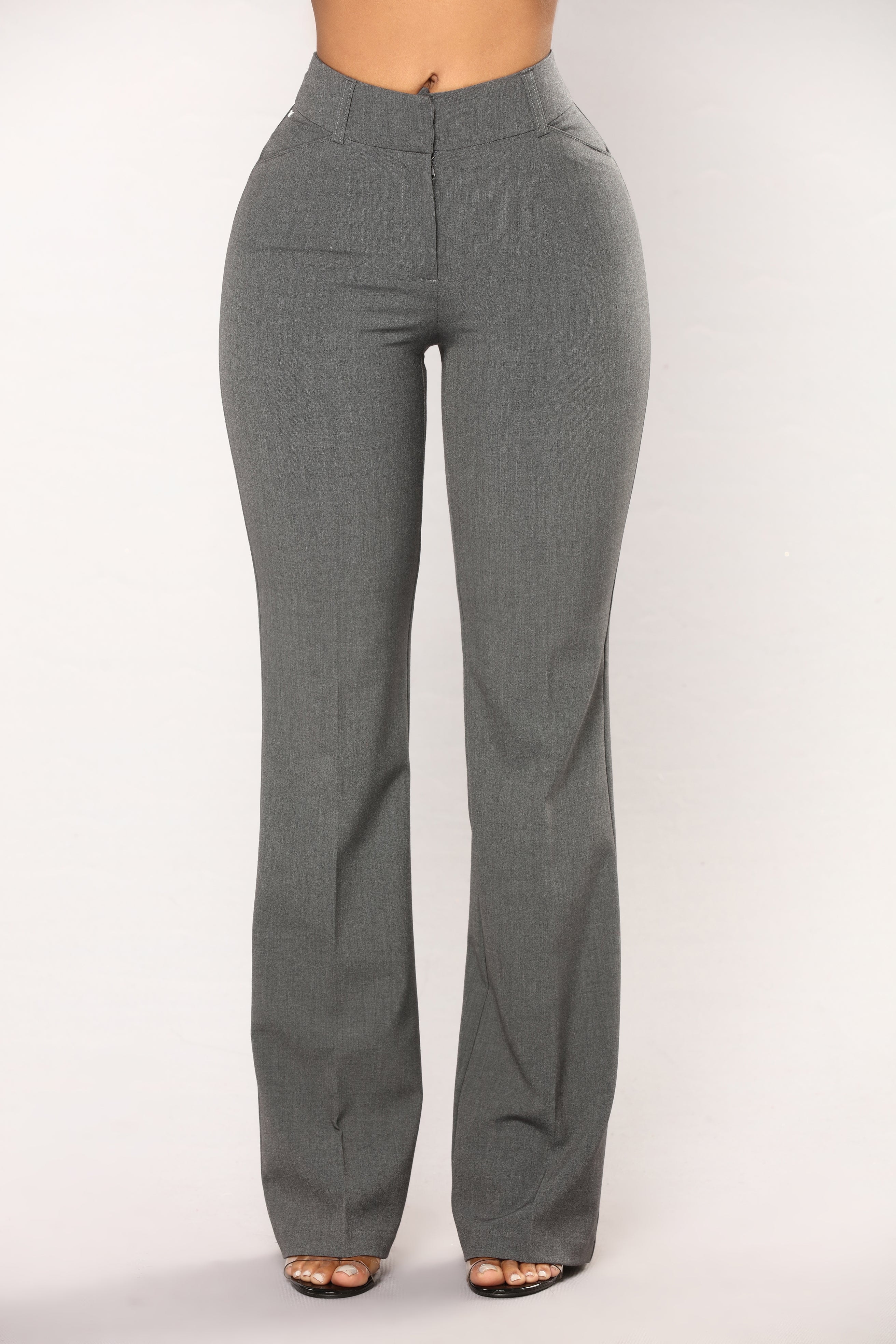 Tasha Dressy High Rise Pants - Charcoal image 1