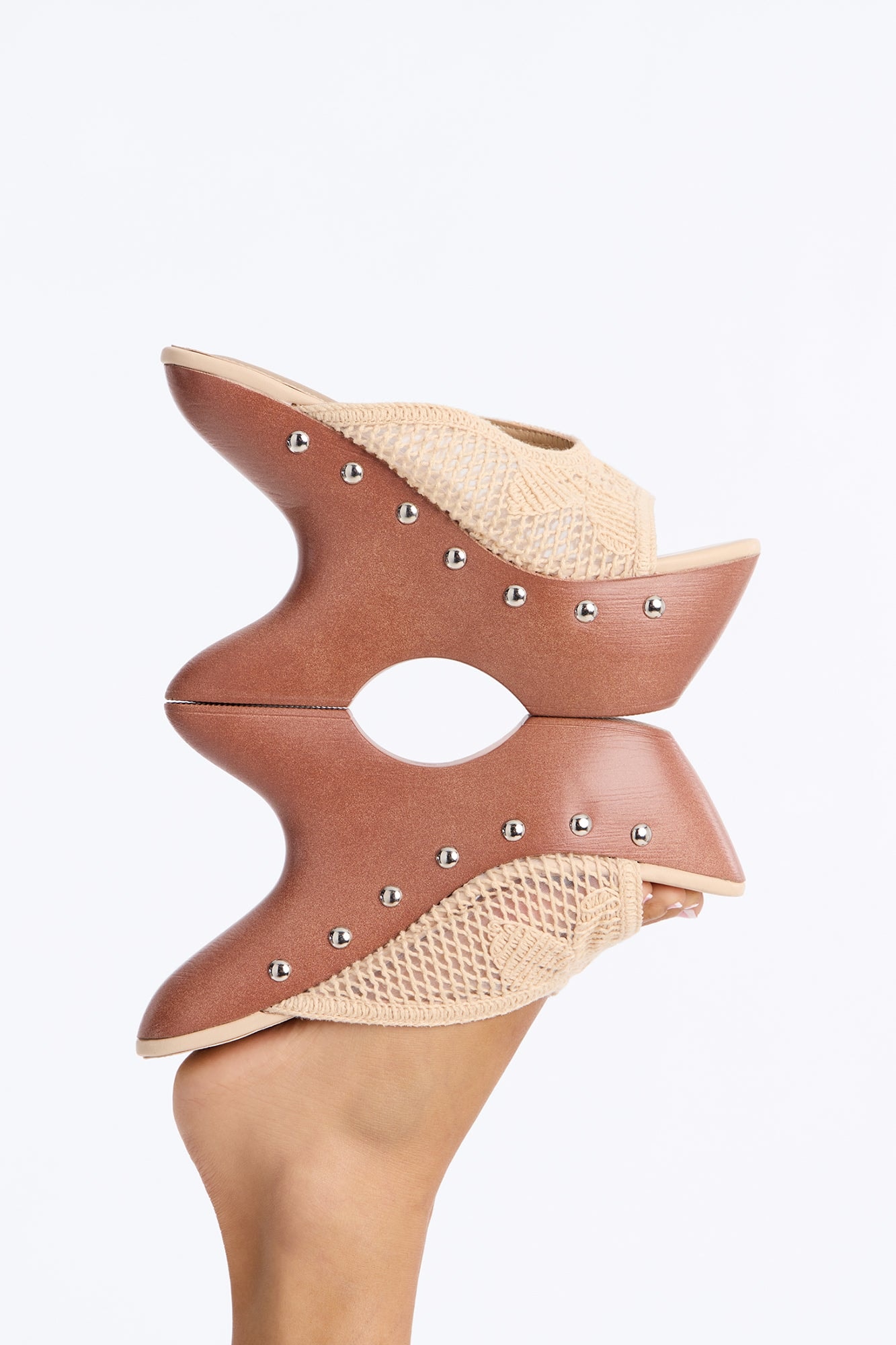 The Best View Novelty Wedges - Cream image 1