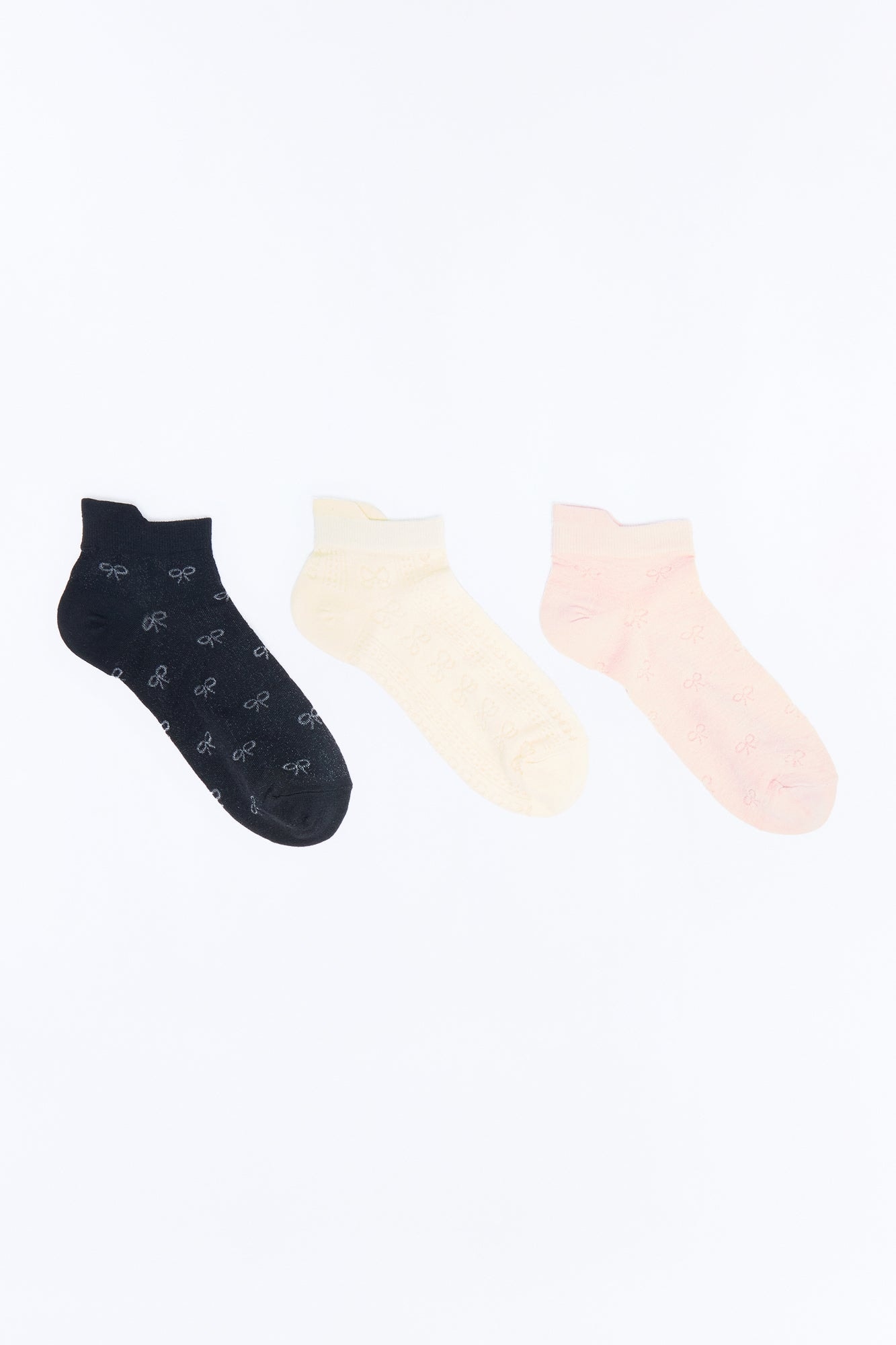 Talk About Me 3 Piece Socks Set - Ivory/combo image 1
