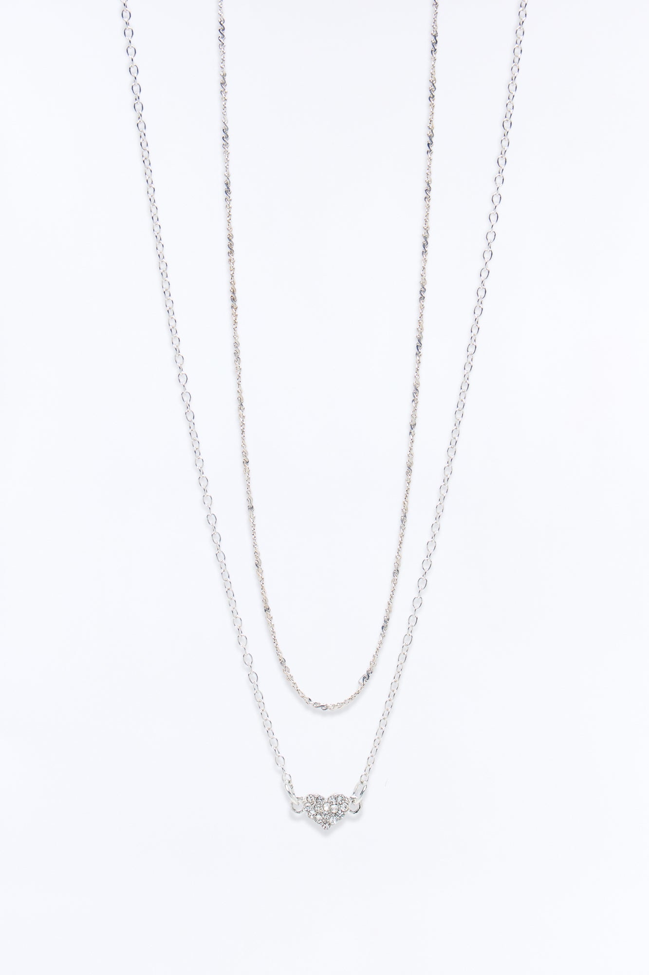 Ella Emerald Necklace - Silver image 1