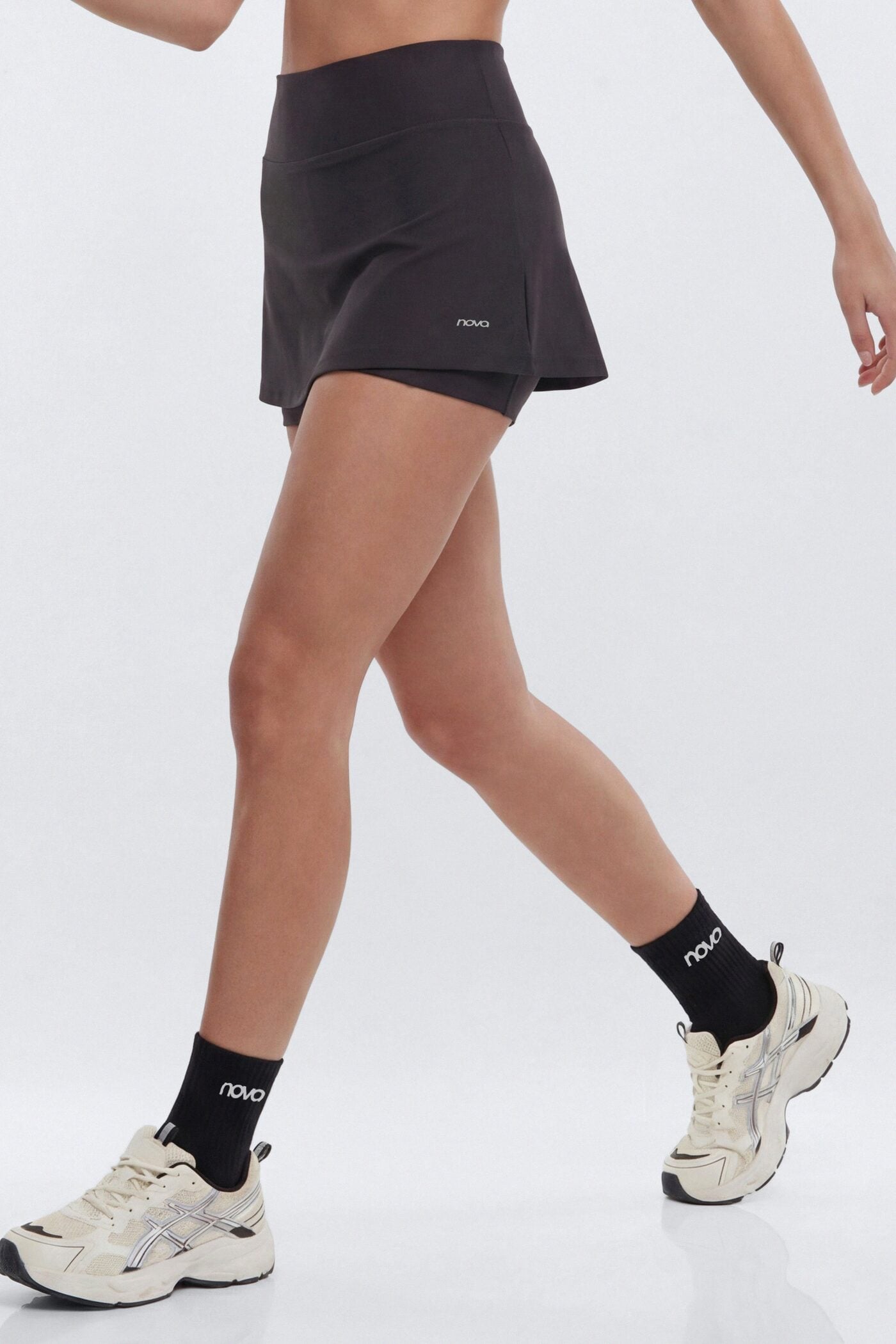 AirSculpt™ Mid Rise Mini Skort - Black image 1