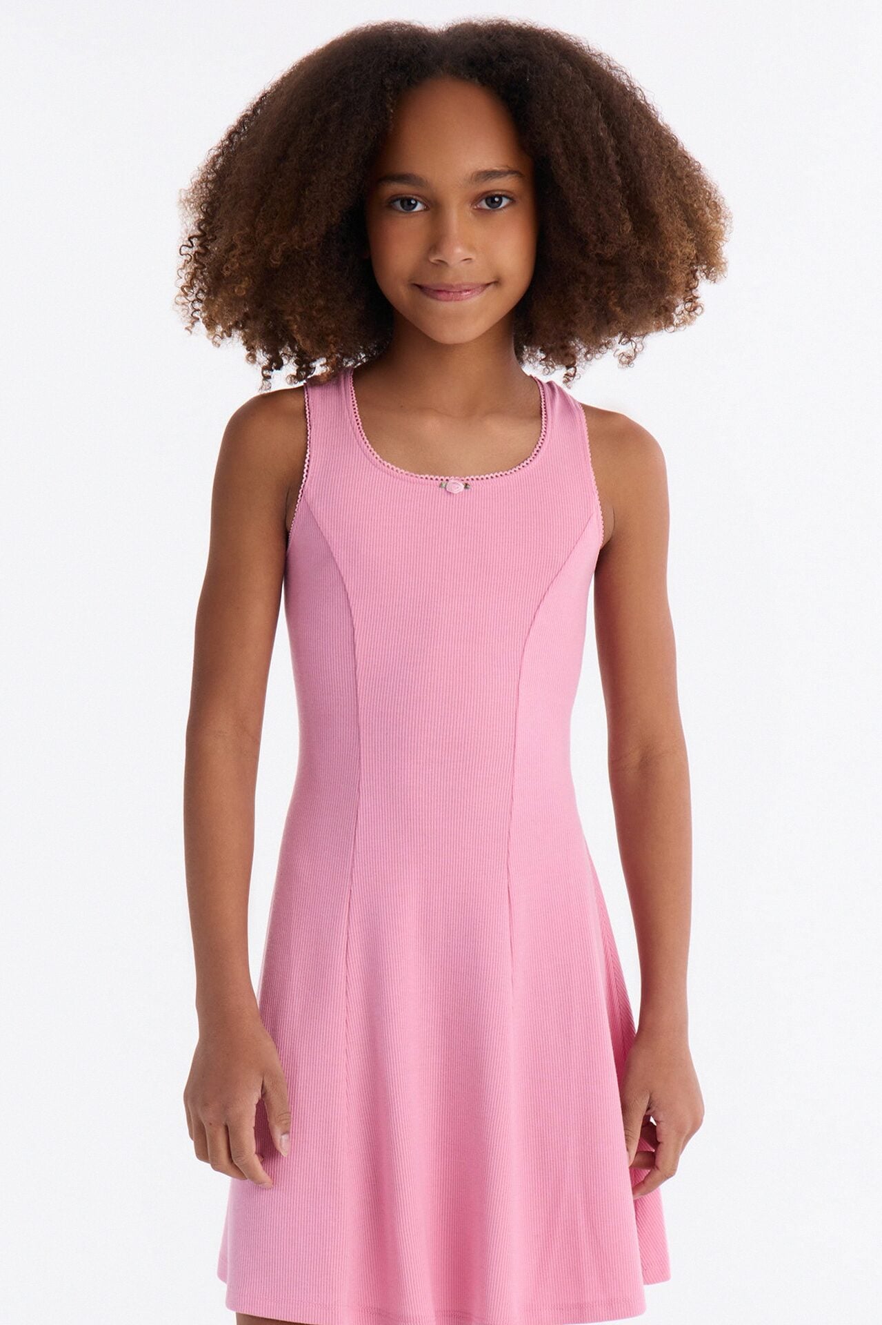 Mini Admiring Me Ribbed Mini Dress - Pink image 1