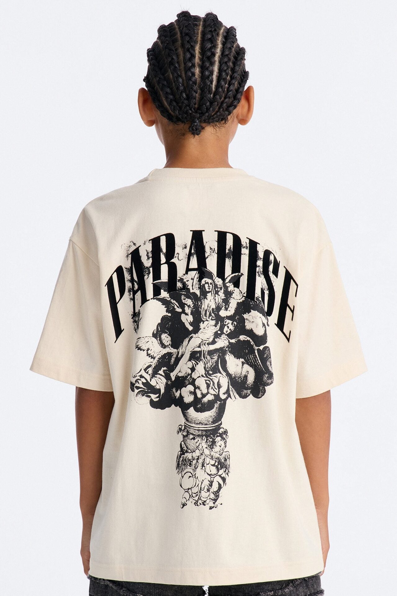 Mini Paradise Short Sleeve Front/Back Tee - Sand image 1