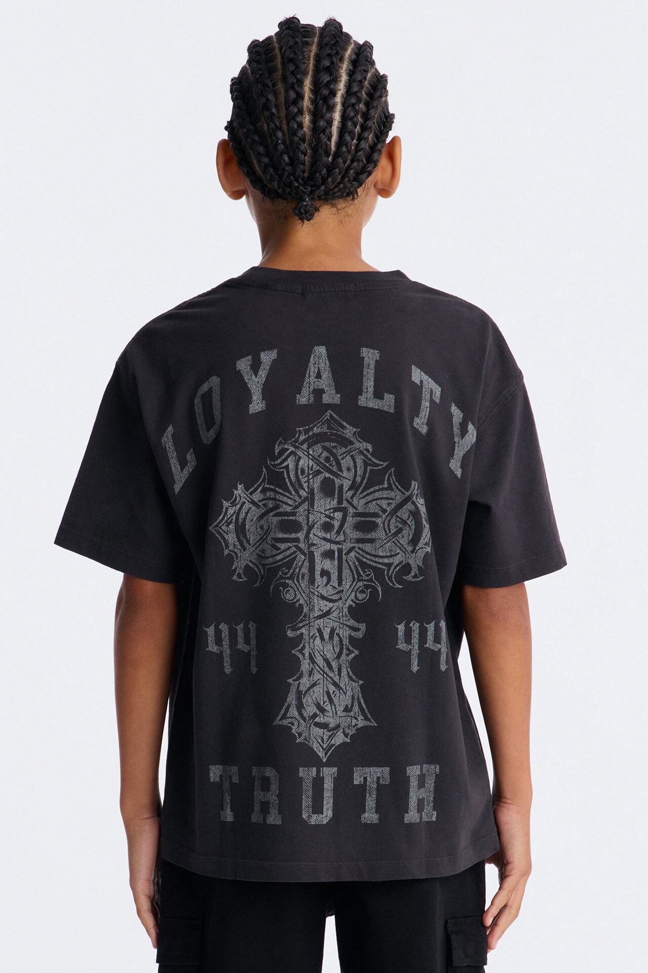 Mini Loyalty Truth Oversized Short Sleeve Tee - Black Wash image 1