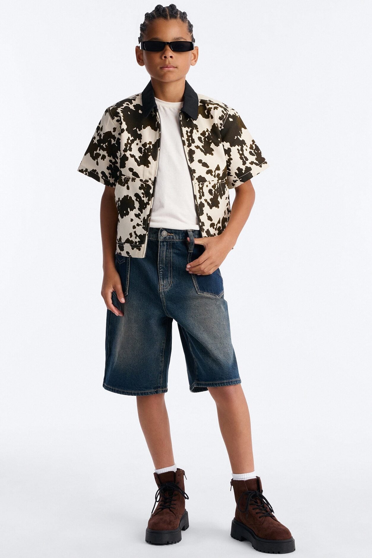 Mini Baggy Drift Denim Short - Dark Wash image 1