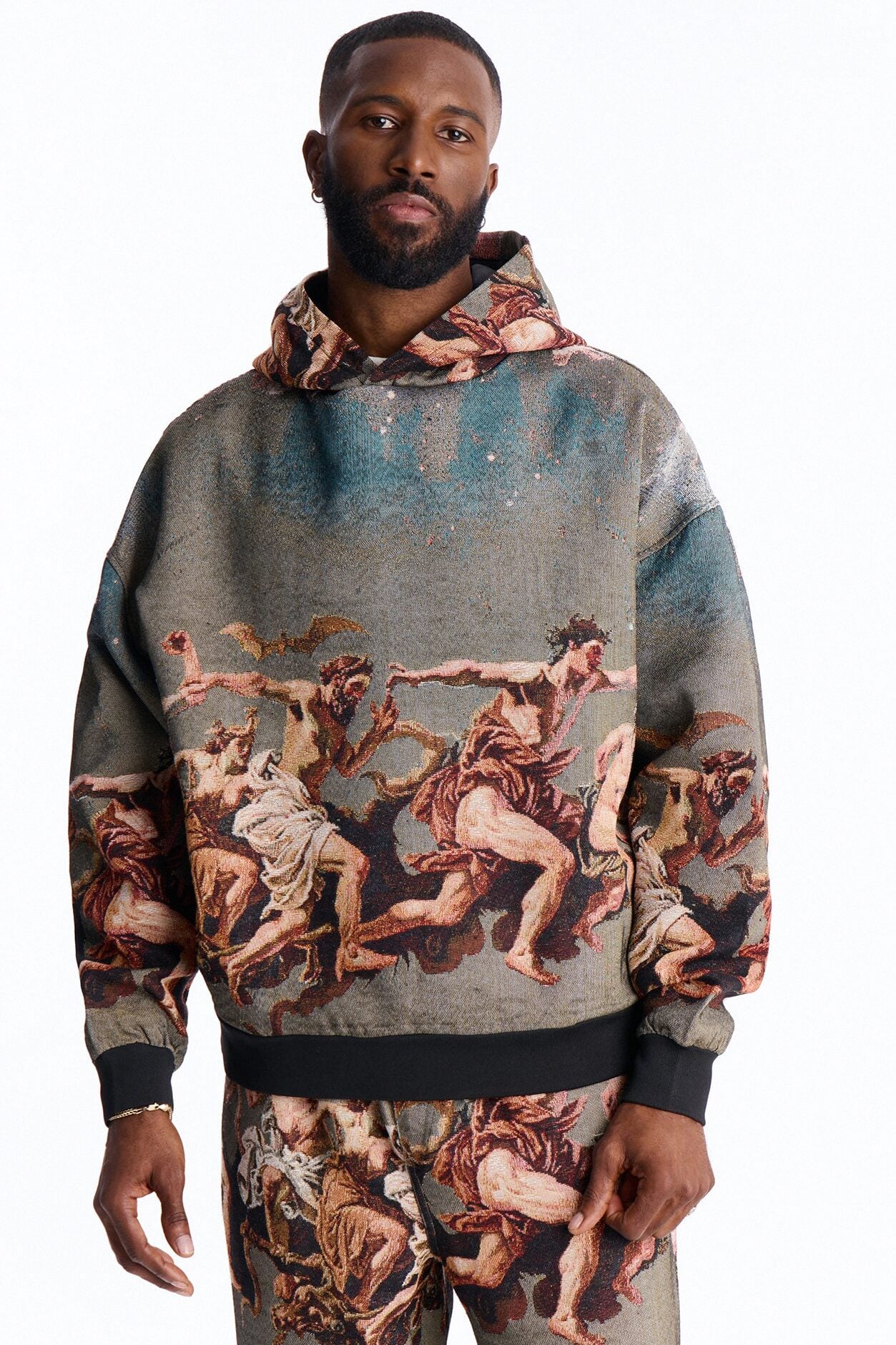 Snakes On The Plains Tapestry Oversized Hoodie - Multi Color image 1