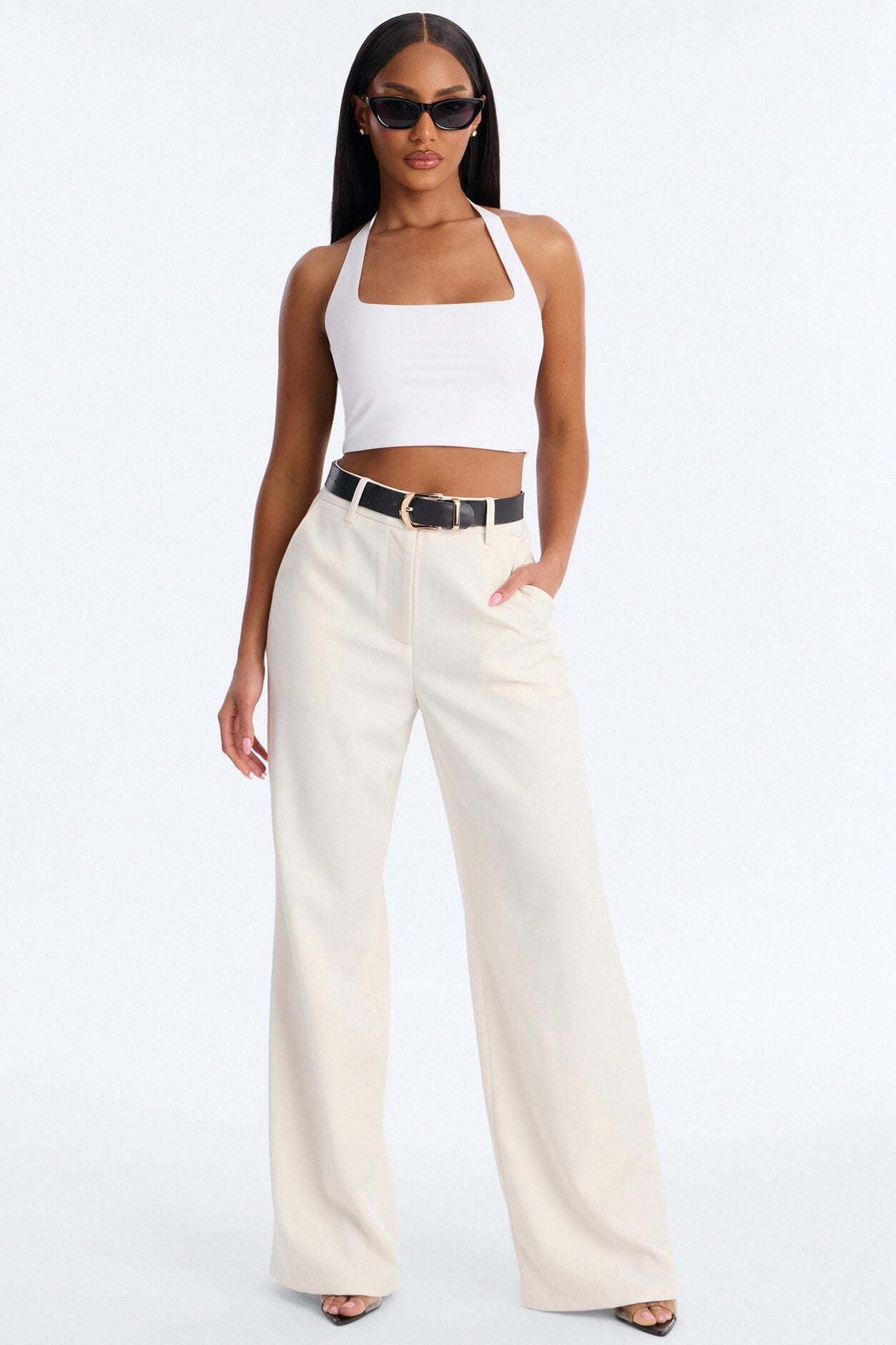 Make No Mistake Trouser - Ivory image 1