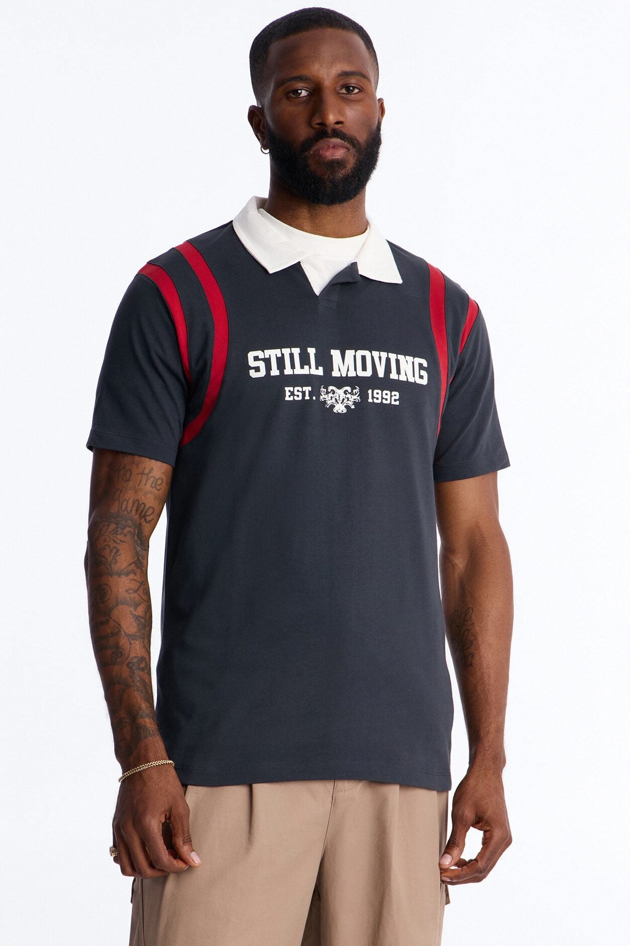 Relaxed Still Moving Polo - Black image 1
