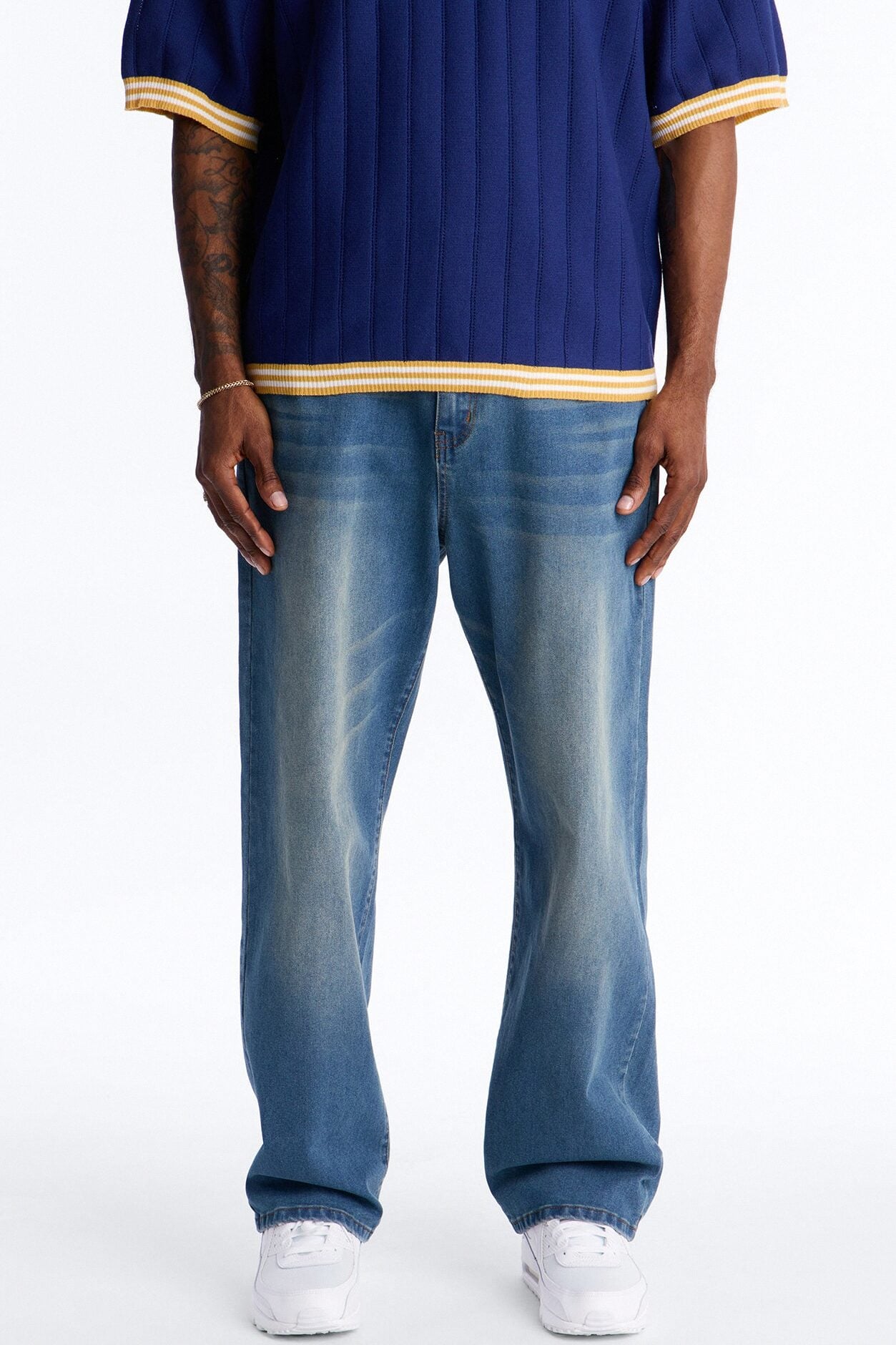 Everyday Baggy Clean Jean - Vintage Blue Wash image 1