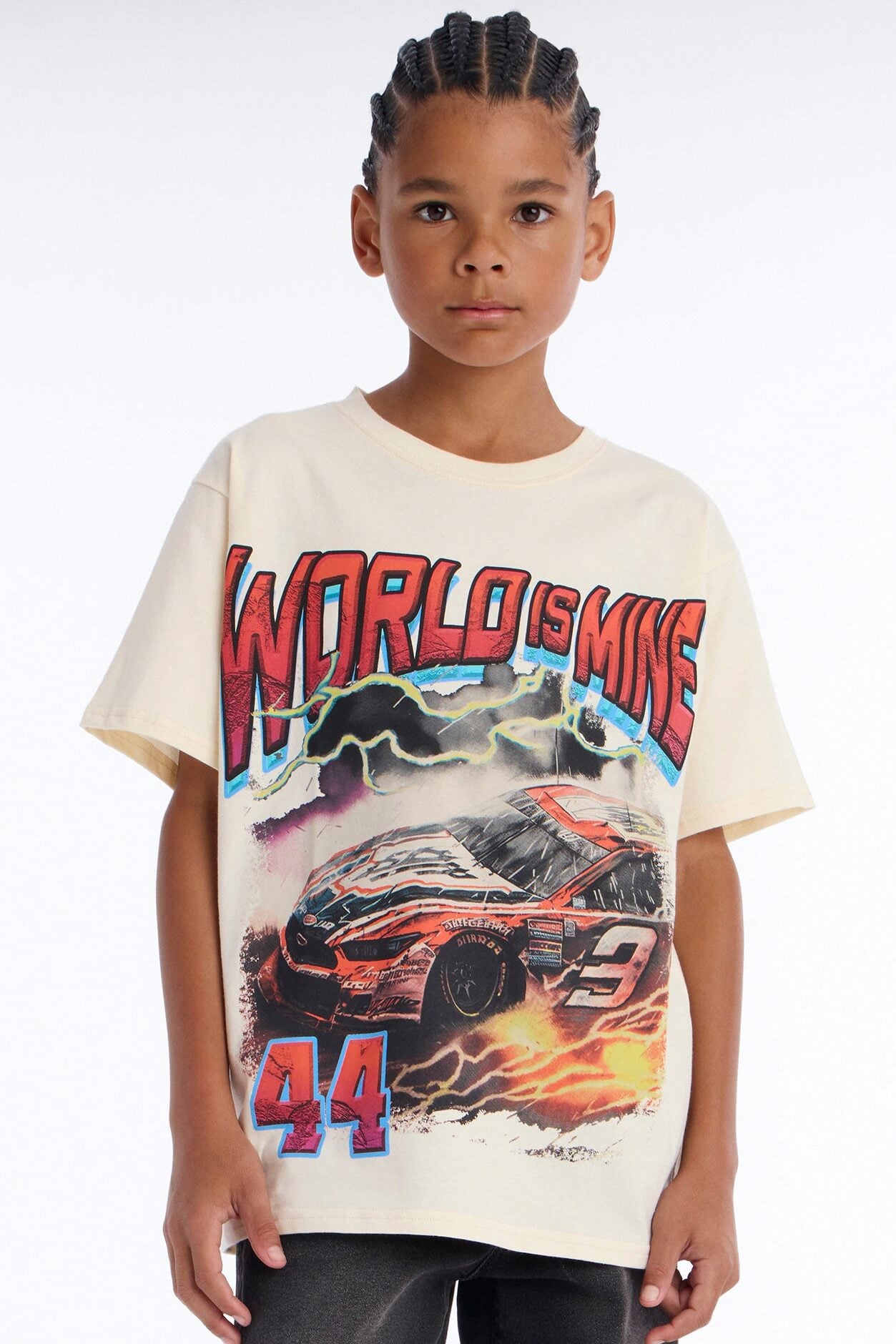 Mini Worlds Mine 44 SS Tee - Off White image 1