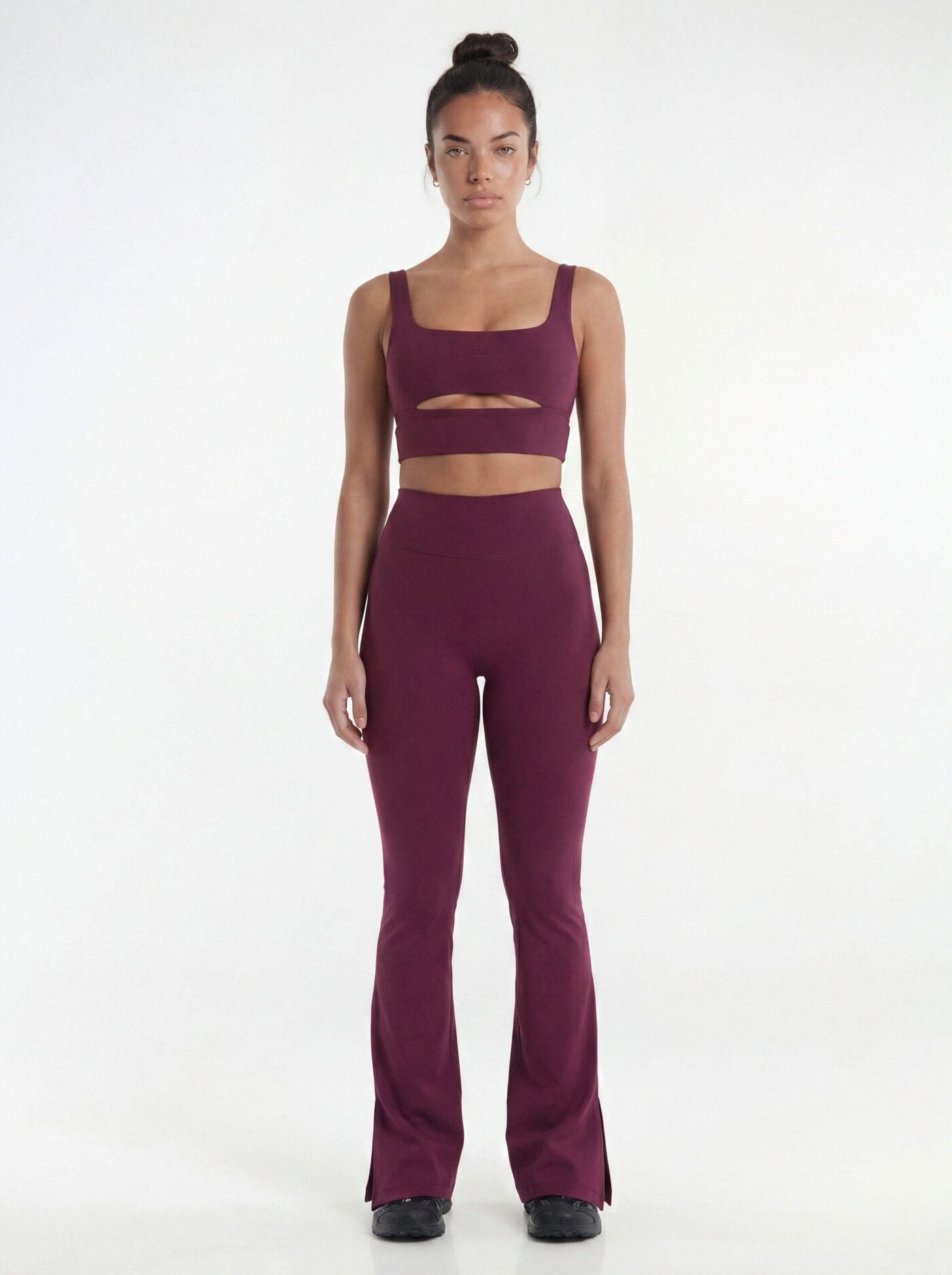 ProStretch™ 32″ Midrise Flare Legging - Merlot image 1